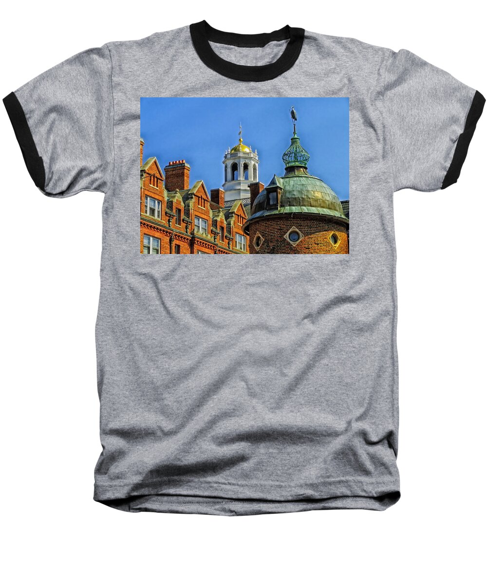 Harvard Lampoon Baseball T-Shirt featuring the photograph The Harvard Lampoon by Mountain Dreams