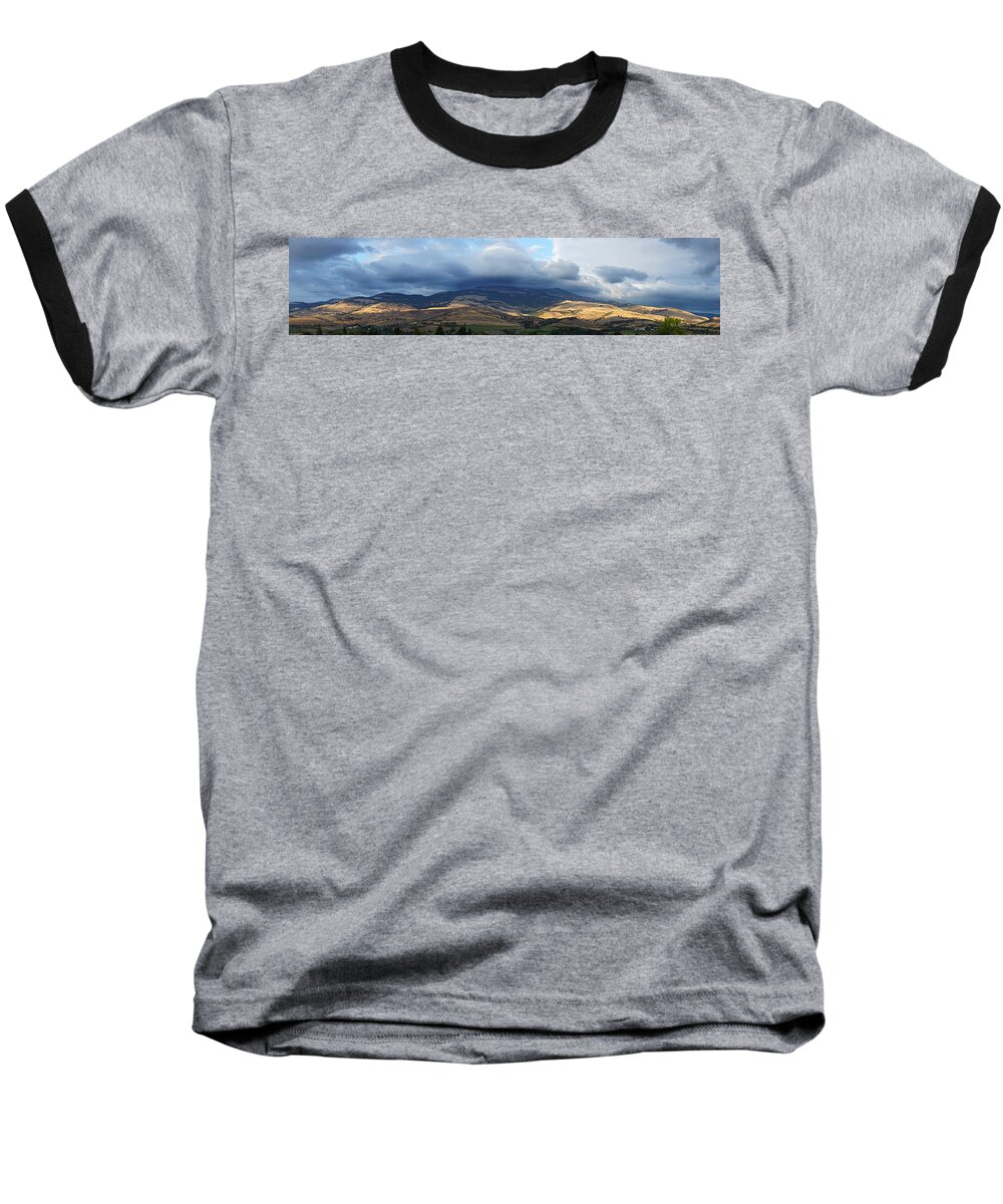 Panorama Baseball T-Shirt featuring the photograph The Hills of Ashland by Mick Anderson