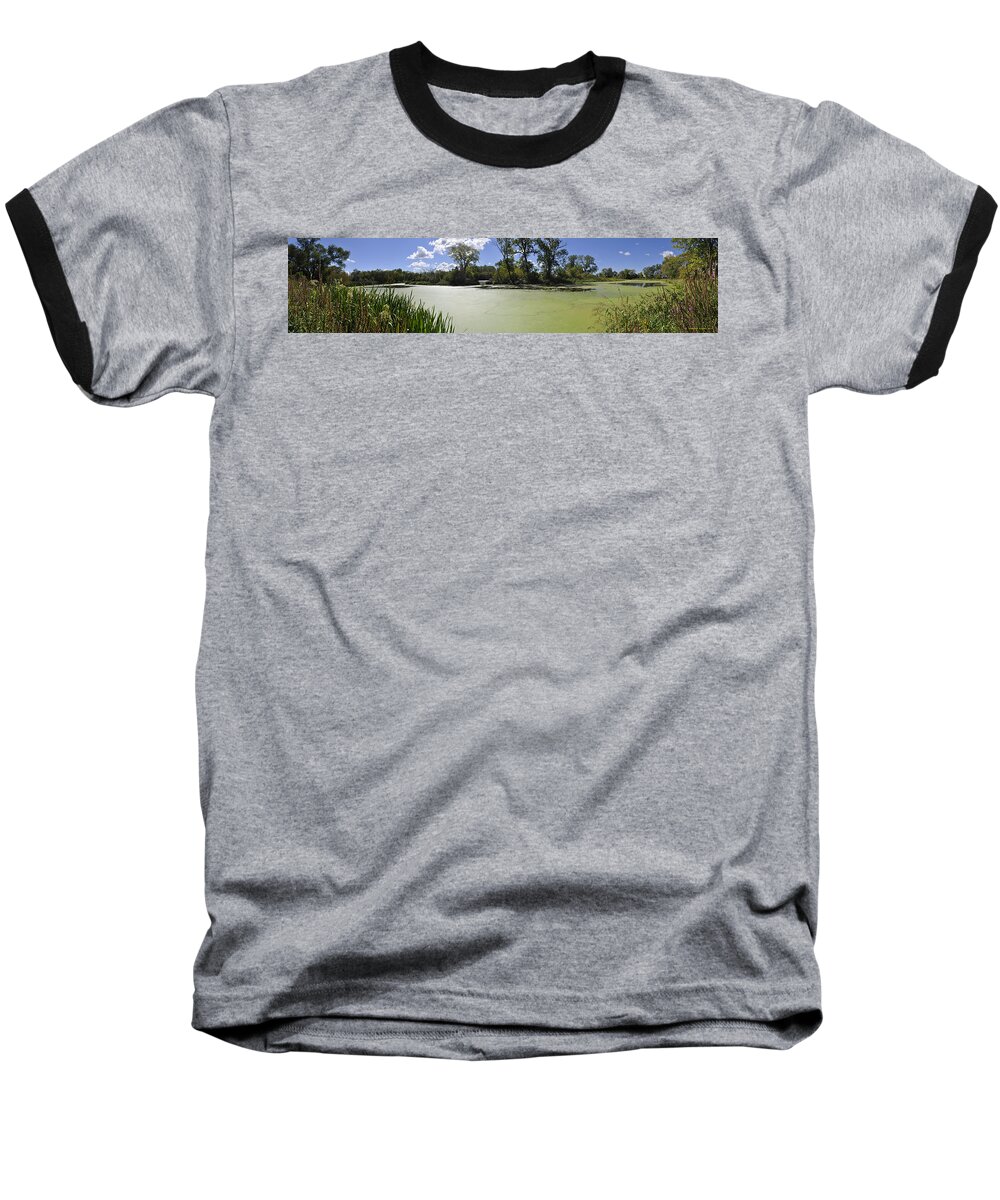 Indiana Wetlands Baseball T-Shirt featuring the photograph The Indiana Wetlands by Verana Stark