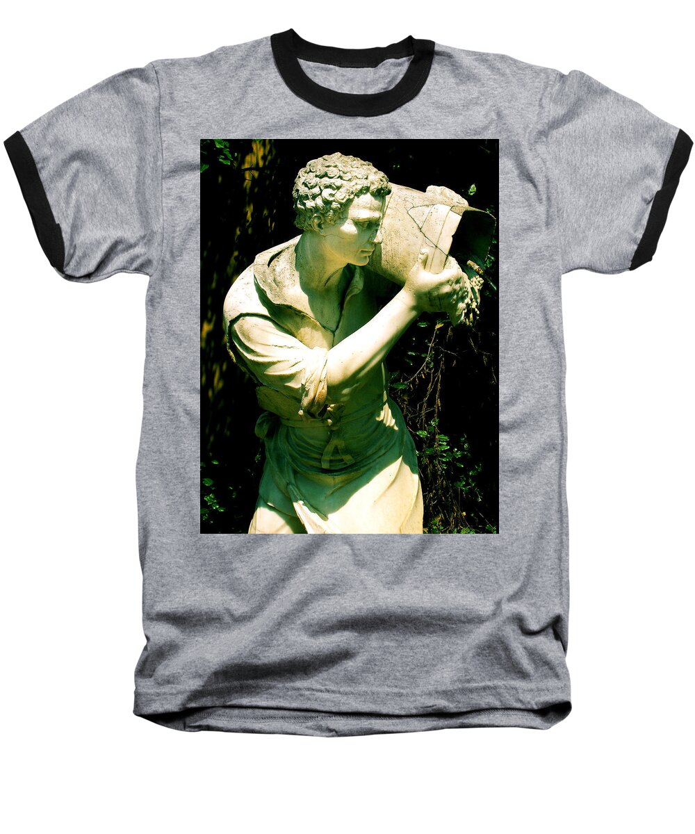 Boboli Gardens Baseball T-Shirt featuring the digital art The Laborer by Maria Huntley