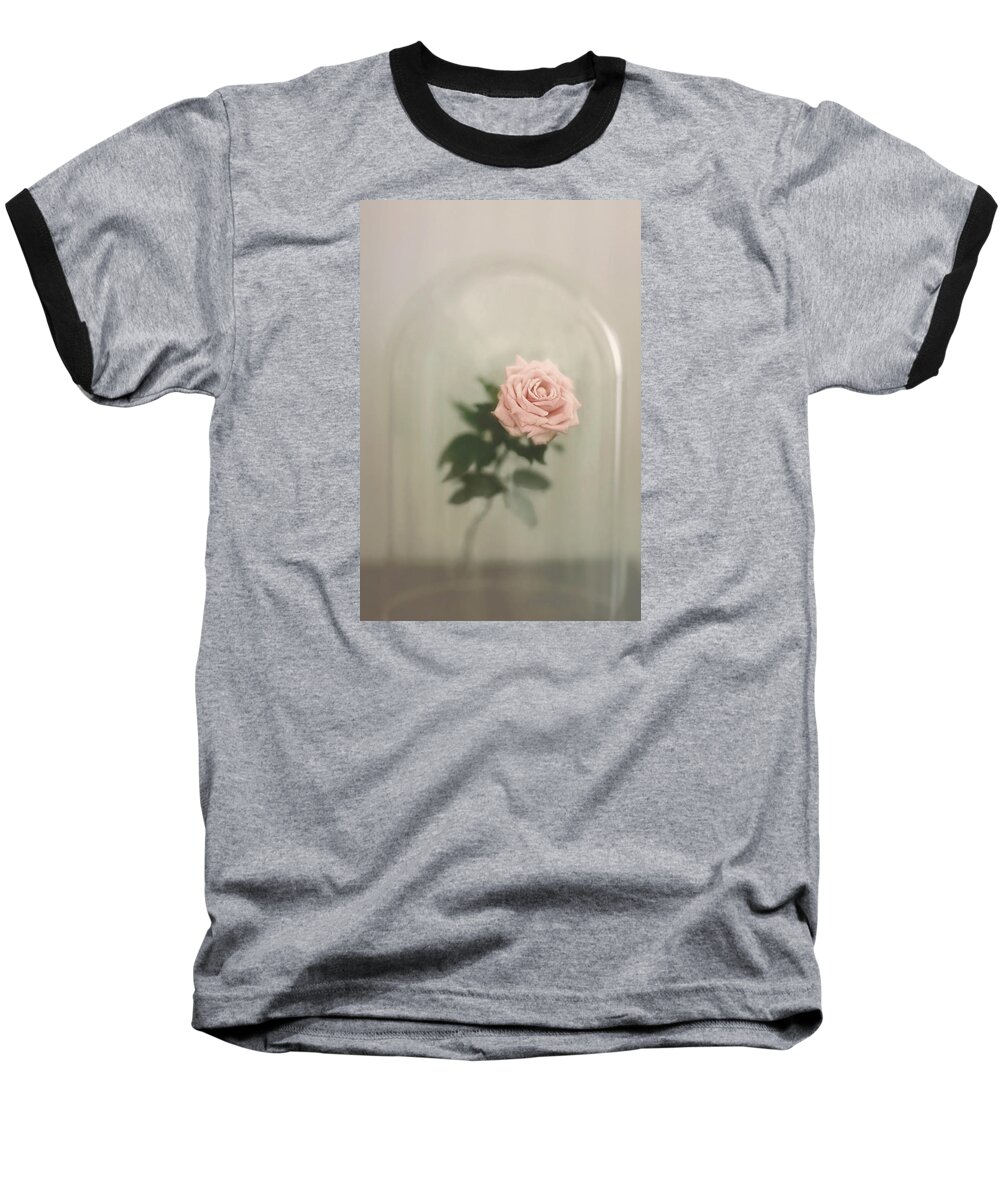 Glass Baseball T-Shirt featuring the photograph The Last Rose by Trish Mistric