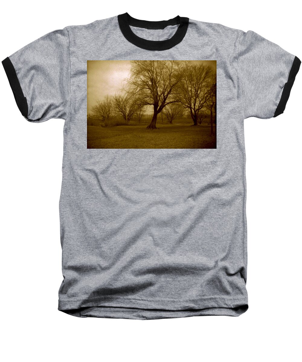 Haunting Baseball T-Shirt featuring the photograph The Midnight Sky by Matthew Pace