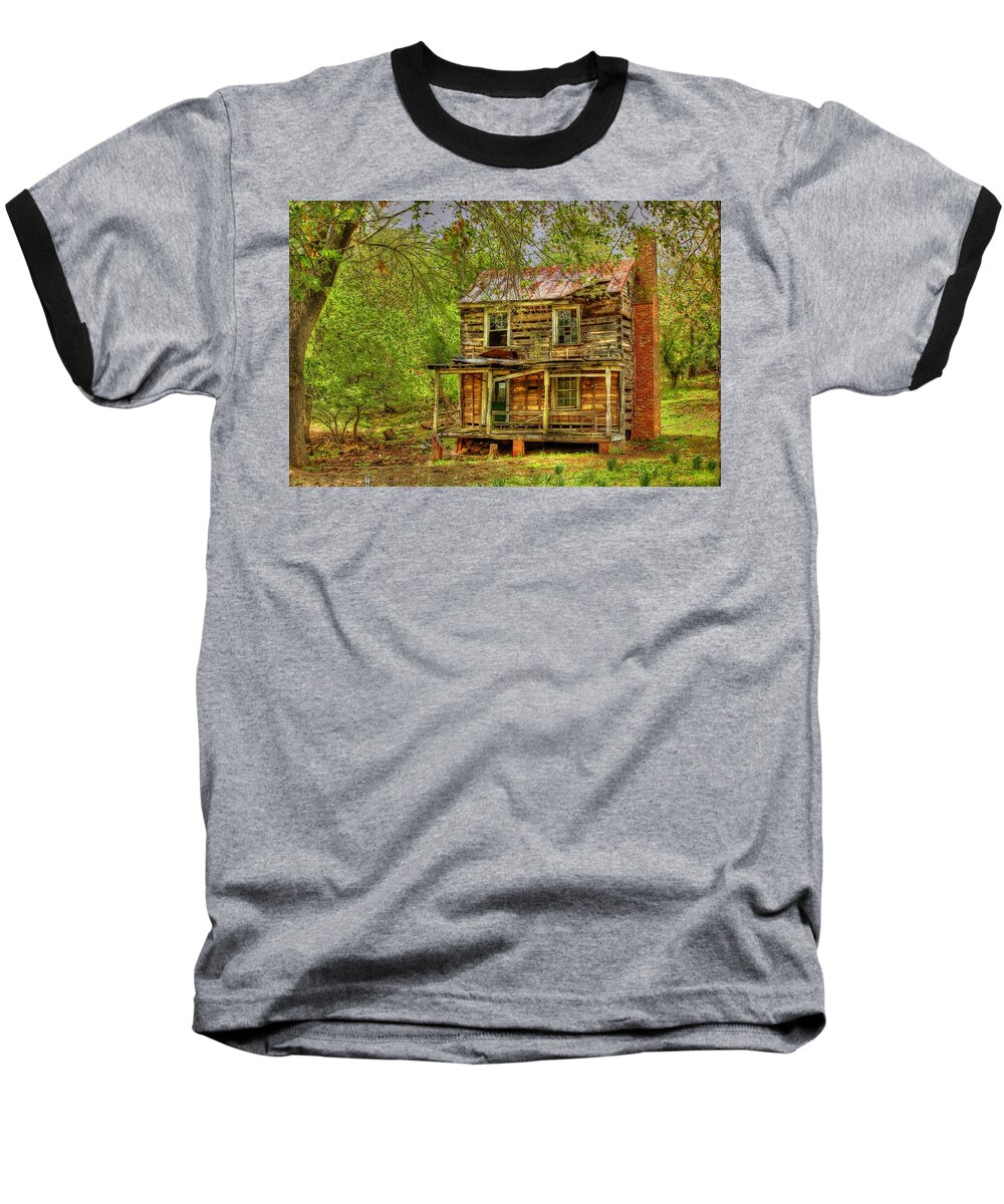 Vivid Baseball T-Shirt featuring the photograph The Old Home Place by Dan Stone