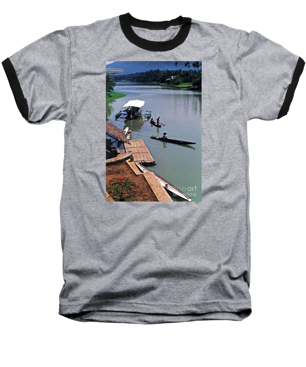 Bumbungan River Baseball T-Shirt featuring the photograph The River Leading to Pagsanjan Falls in the Philippines by Jim Fitzpatrick