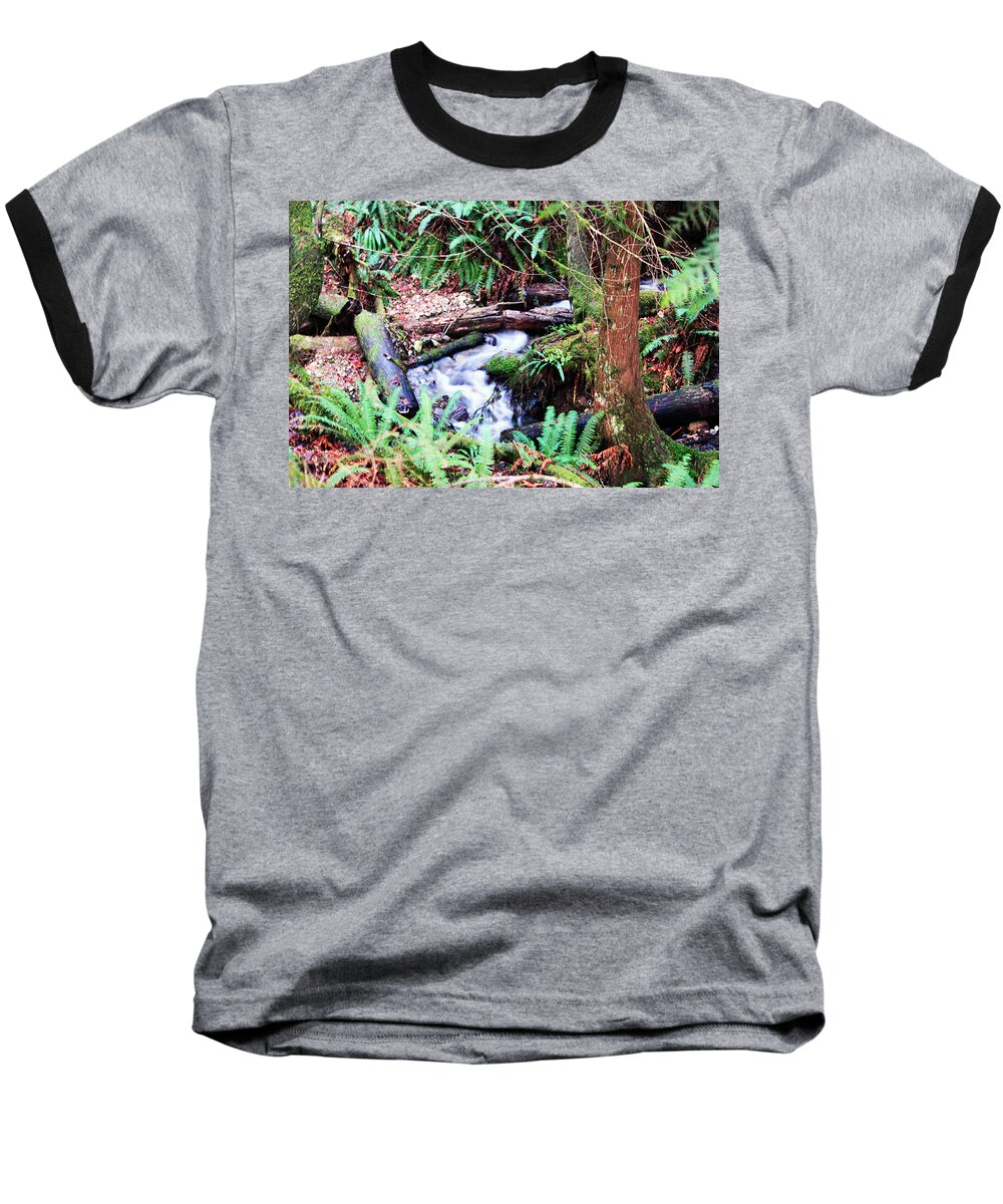 Creek Baseball T-Shirt featuring the photograph The Unknown Creek by Edward Hawkins II