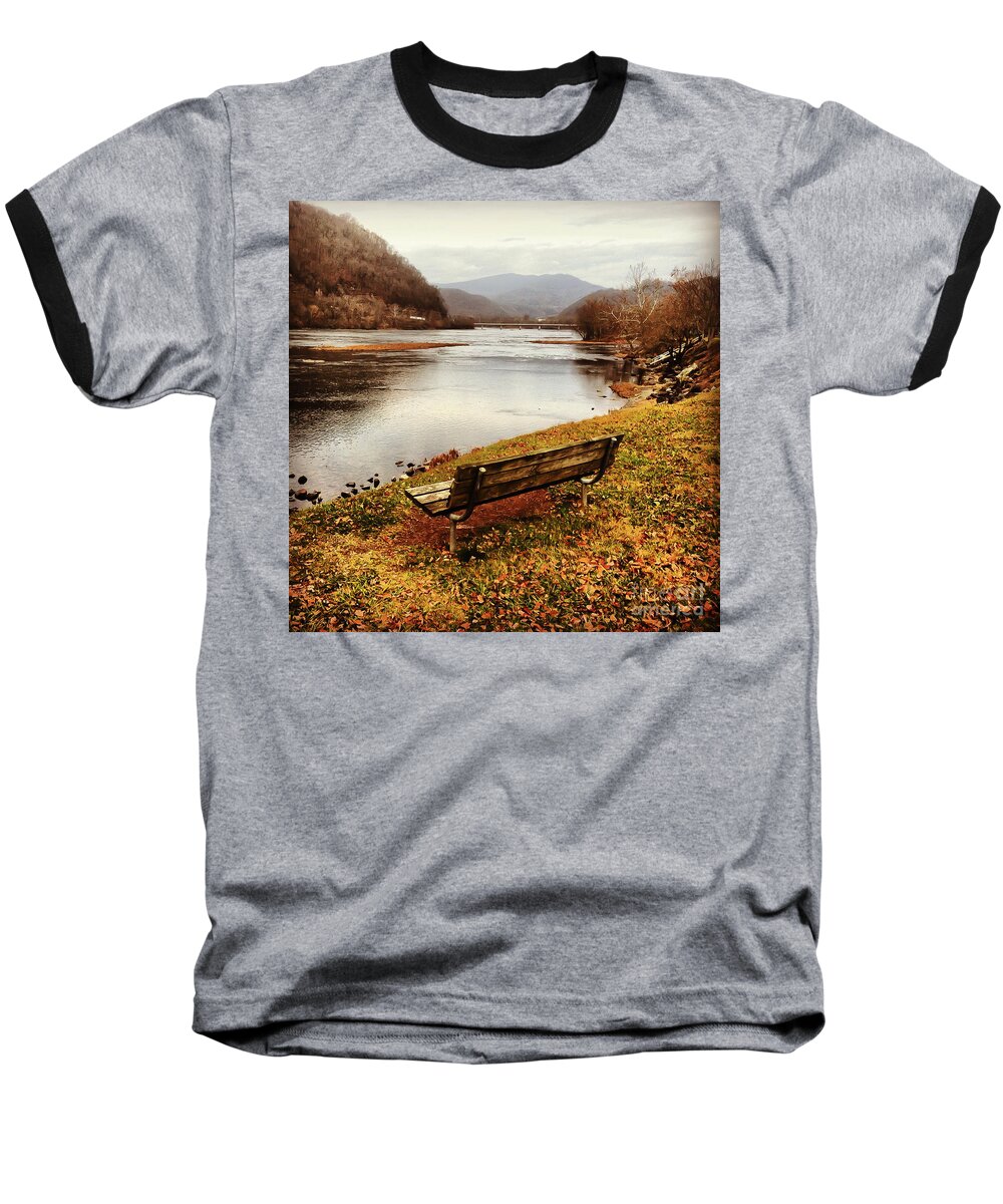 The View Baseball T-Shirt featuring the photograph The View by Kerri Farley