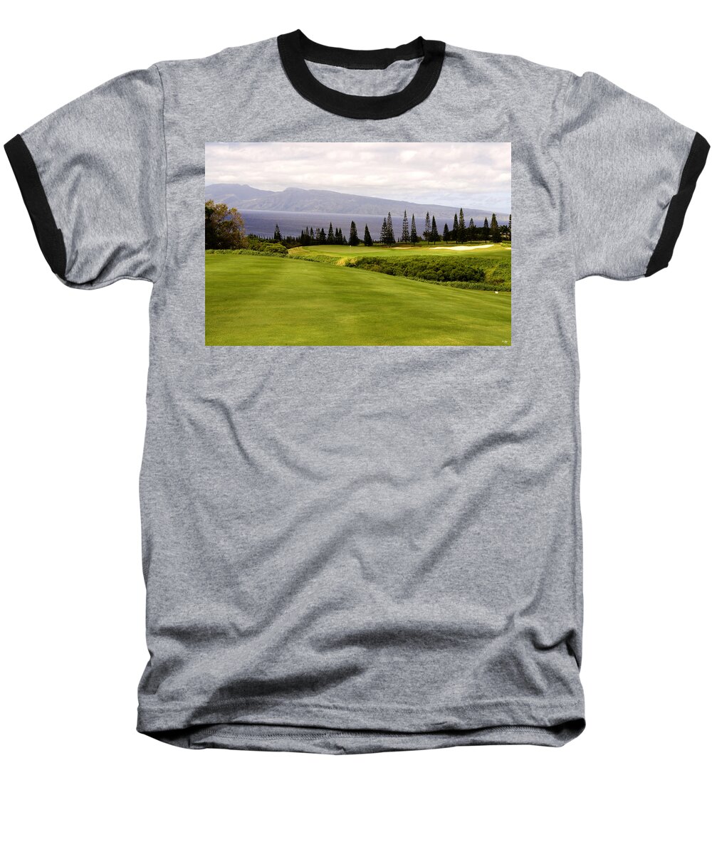 Golf Baseball T-Shirt featuring the photograph The View by Scott Pellegrin