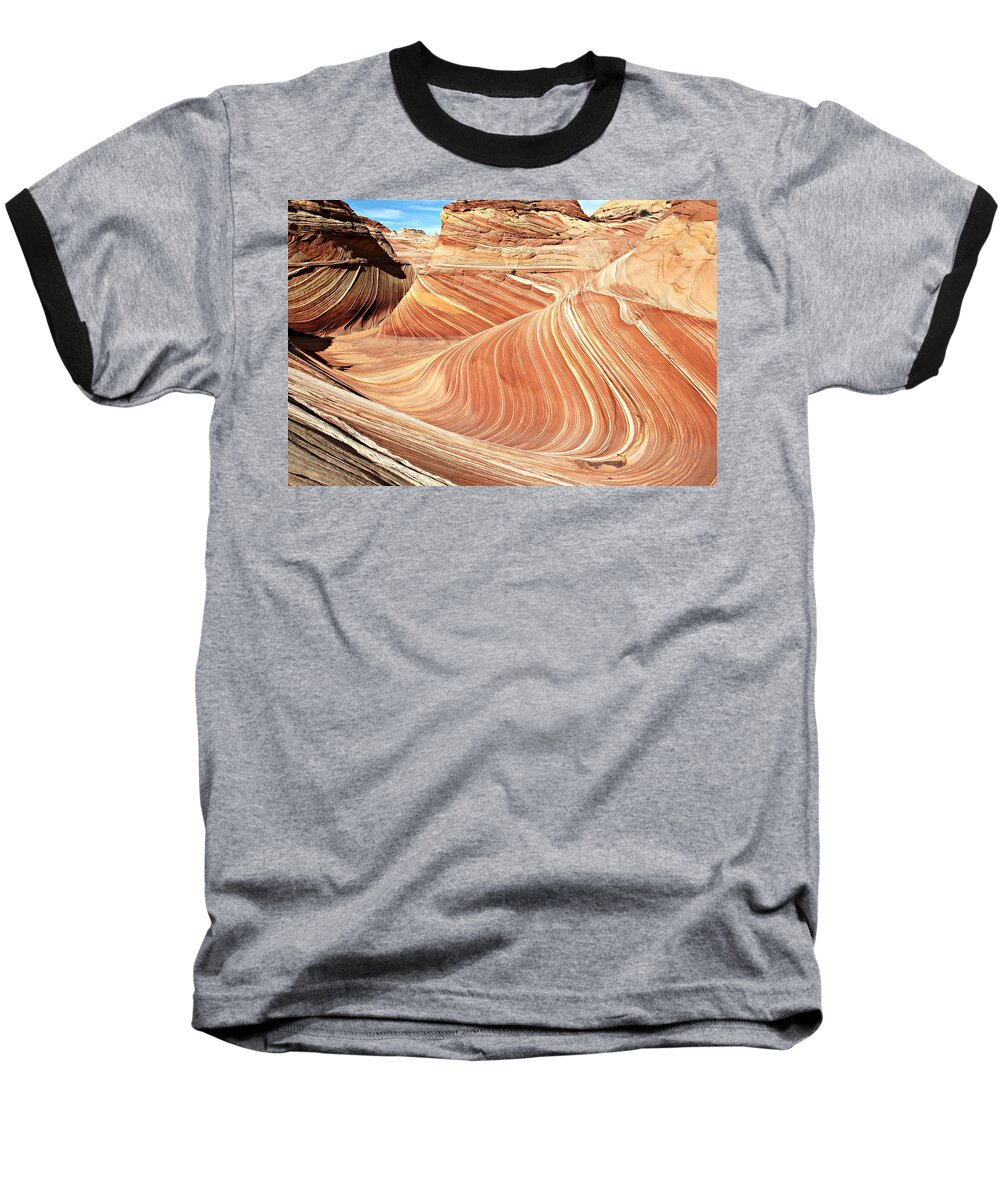 Wave Rock Baseball T-Shirt featuring the photograph The Wave Rock #2 by Steve Natale