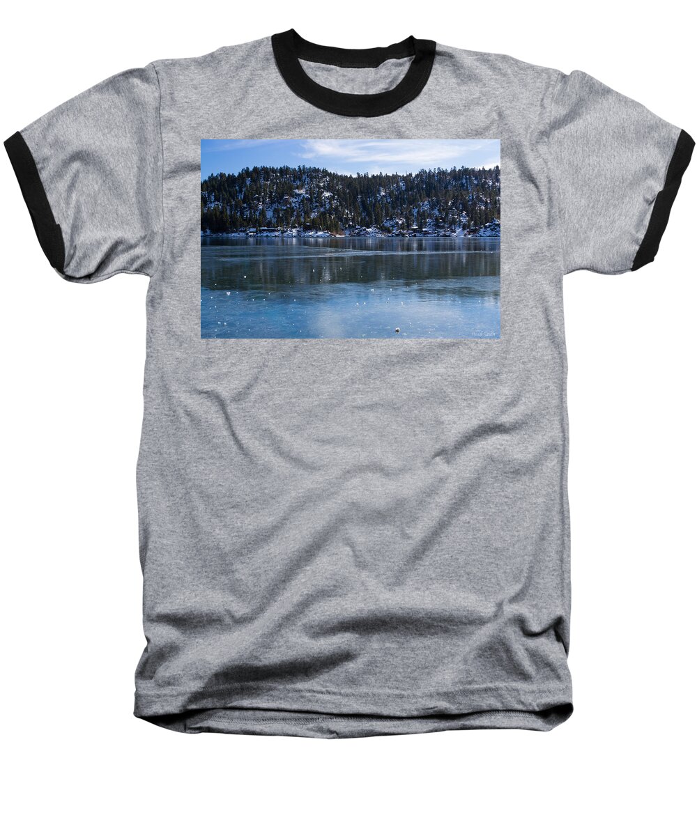 Bear Baseball T-Shirt featuring the photograph Thin Ice by Heidi Smith