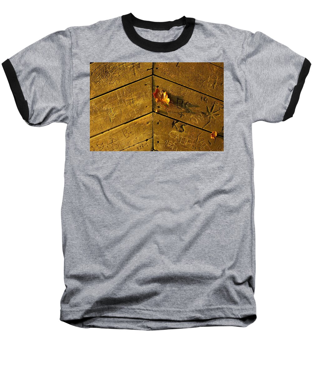 Mark Baseball T-Shirt featuring the photograph To Make a Mark by Randy Pollard