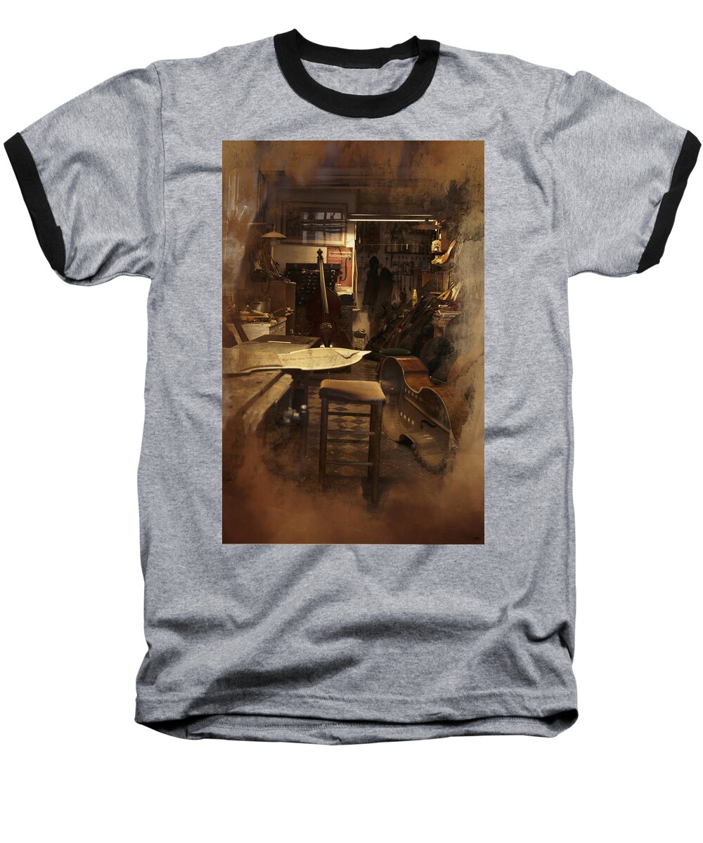 Antique Baseball T-Shirt featuring the photograph Tobacco Cello by Evie Carrier