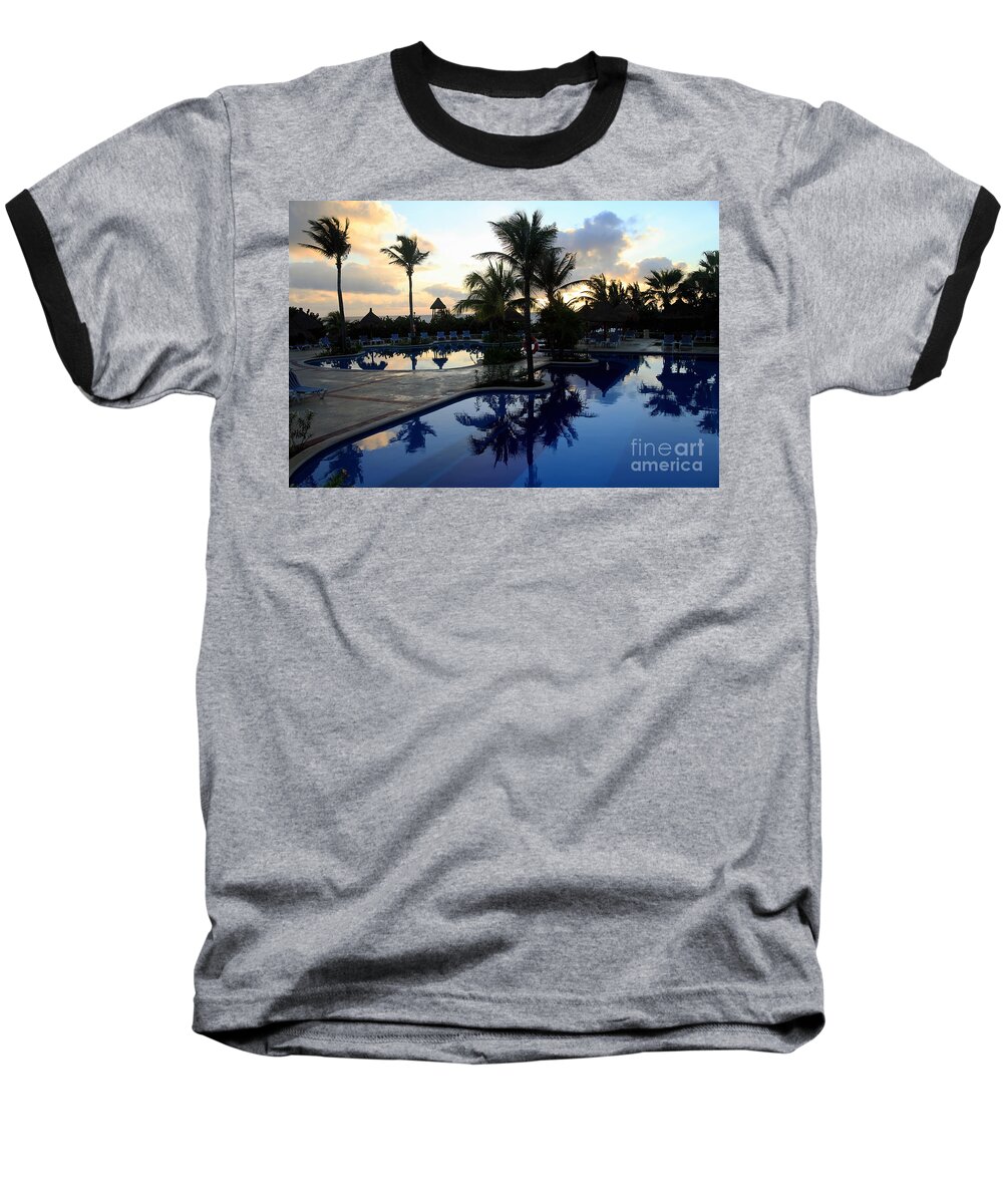 Tropical Baseball T-Shirt featuring the photograph Tropical Paradise by Teresa Zieba