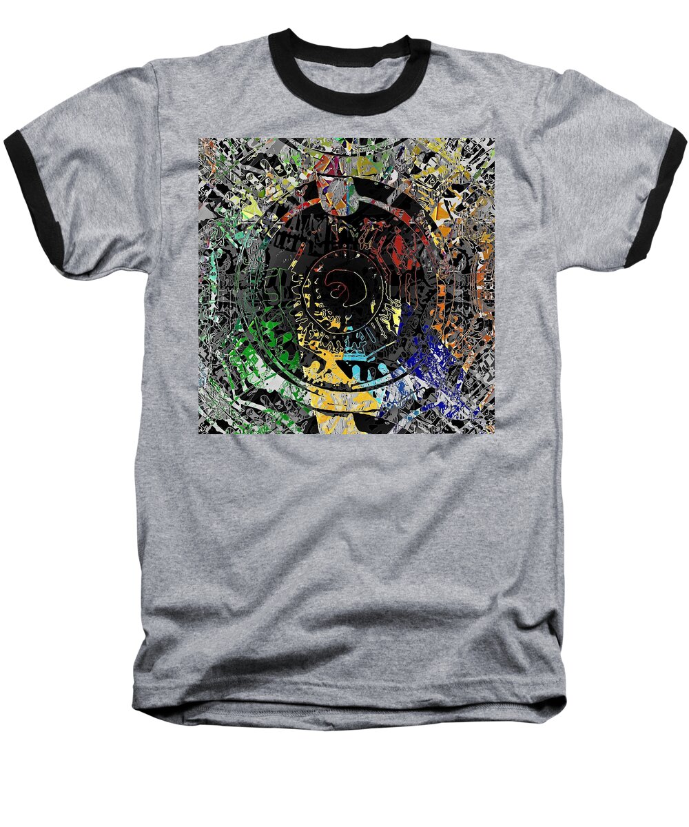 Abstract Baseball T-Shirt featuring the digital art Tunnel Vision by David Manlove