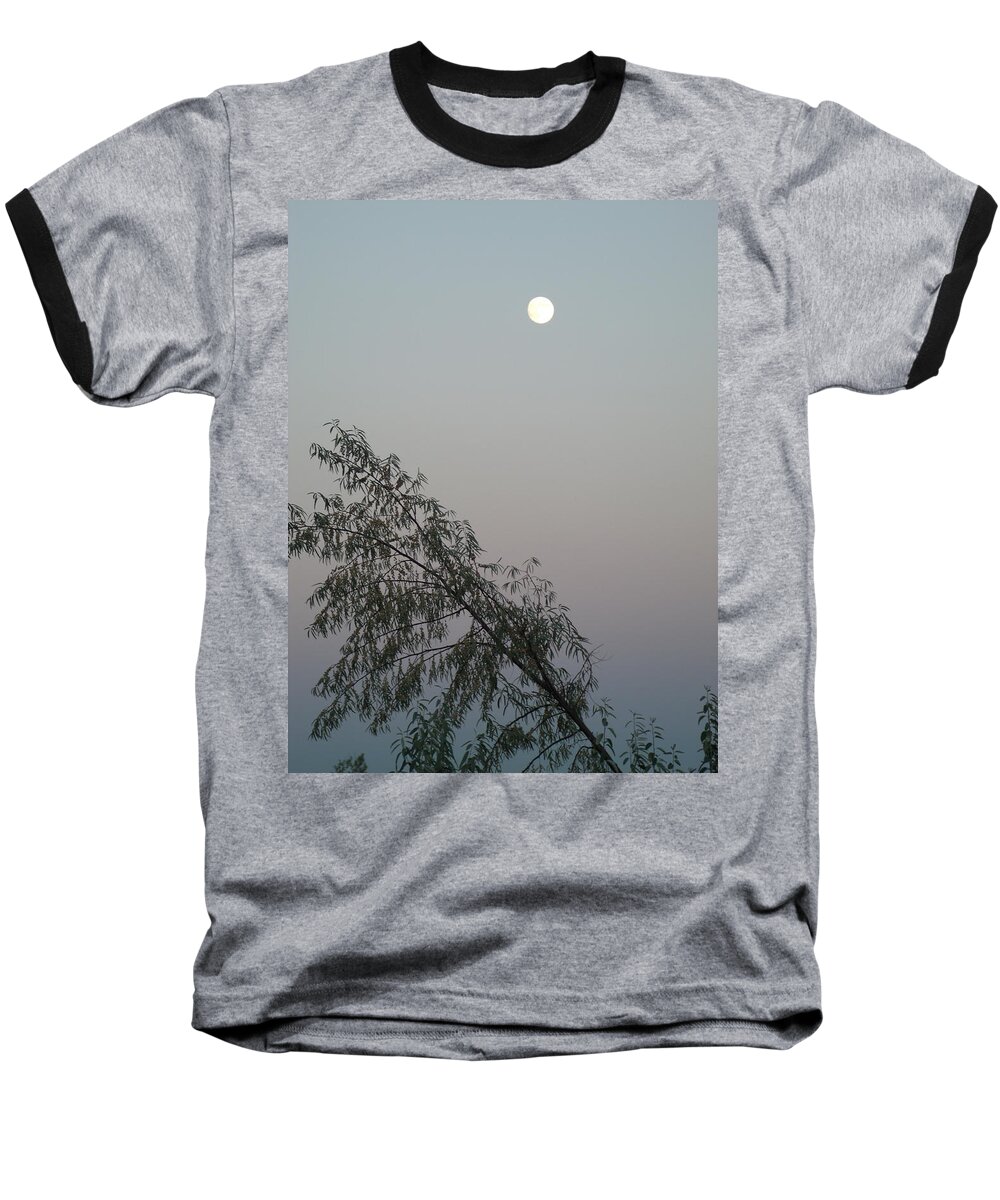 Moon Baseball T-Shirt featuring the photograph Twilight by Jessica Myscofski