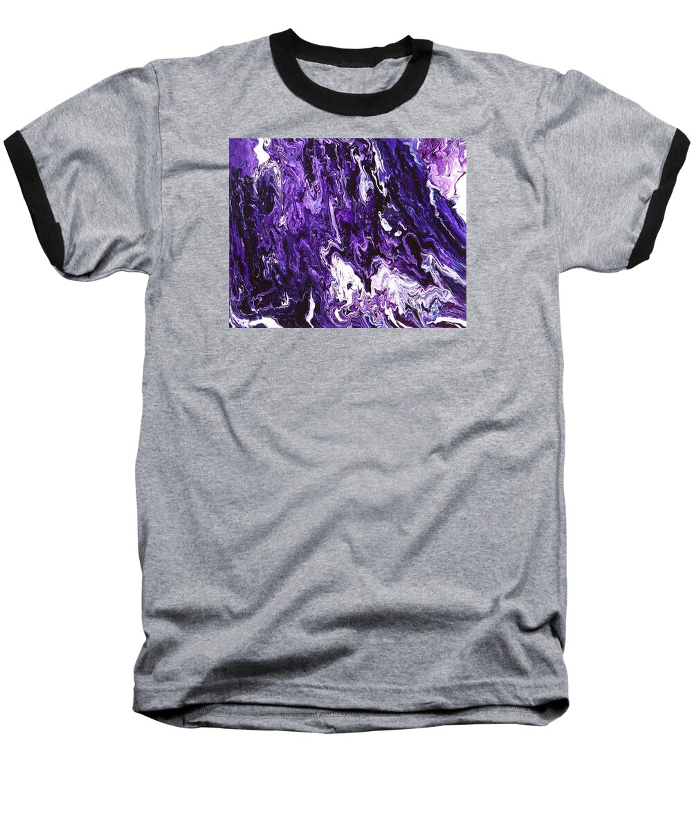 Fusionart Baseball T-Shirt featuring the painting Twilight by Ralph White