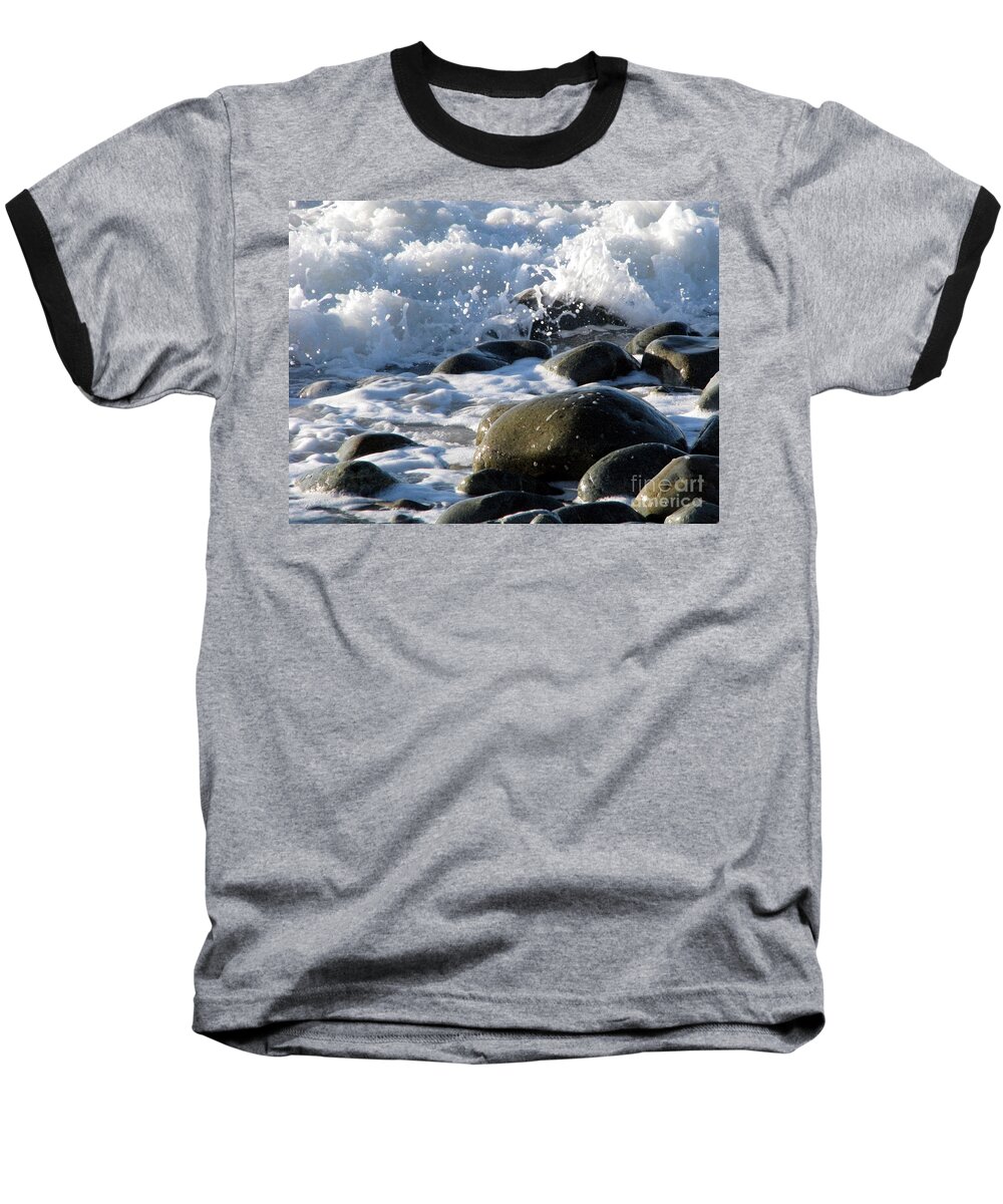 Water Baseball T-Shirt featuring the photograph Two Elements by Jola Martysz