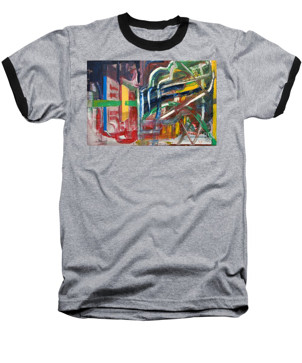 Undergrowth Baseball T-Shirt featuring the painting Undergrowth III by James Lavott