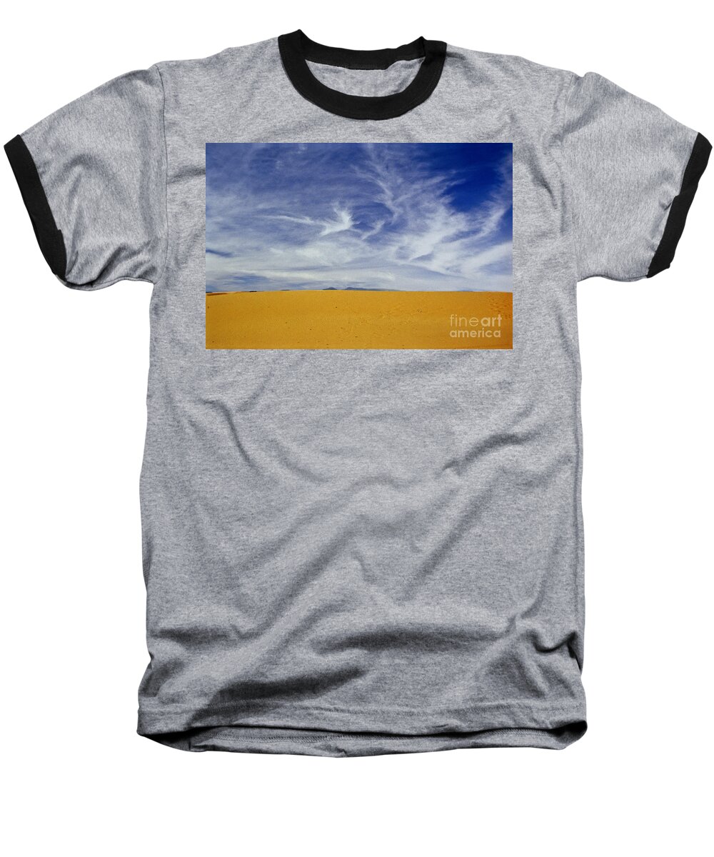 Sand Dunes Baseball T-Shirt featuring the photograph Unfenced by Kathy McClure