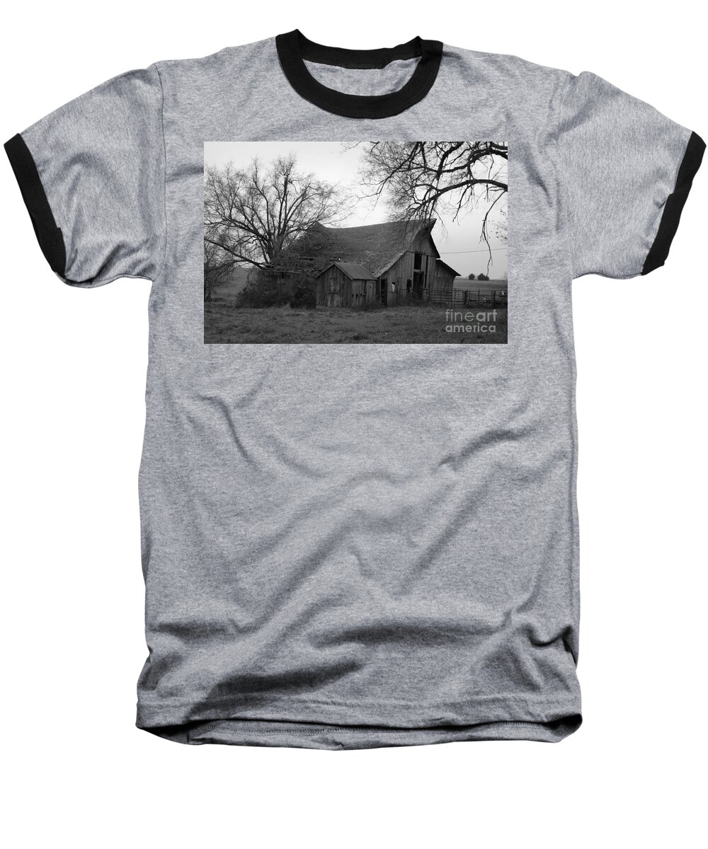 Black And White Baseball T-Shirt featuring the photograph Until the Cows Come Home by Crystal Nederman