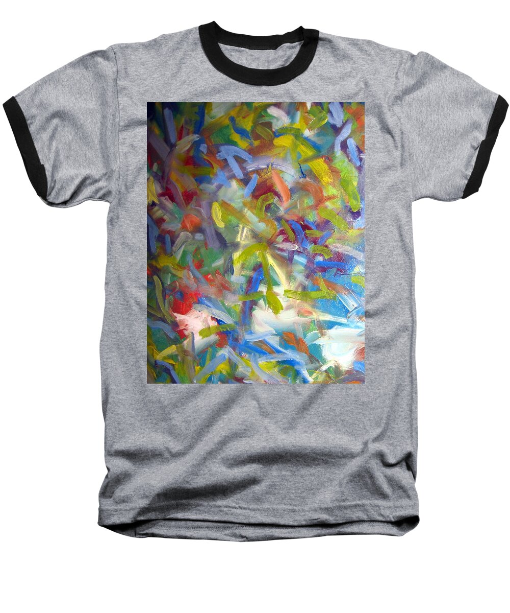 Landscape Baseball T-Shirt featuring the painting Untitled #1 by Steven Miller