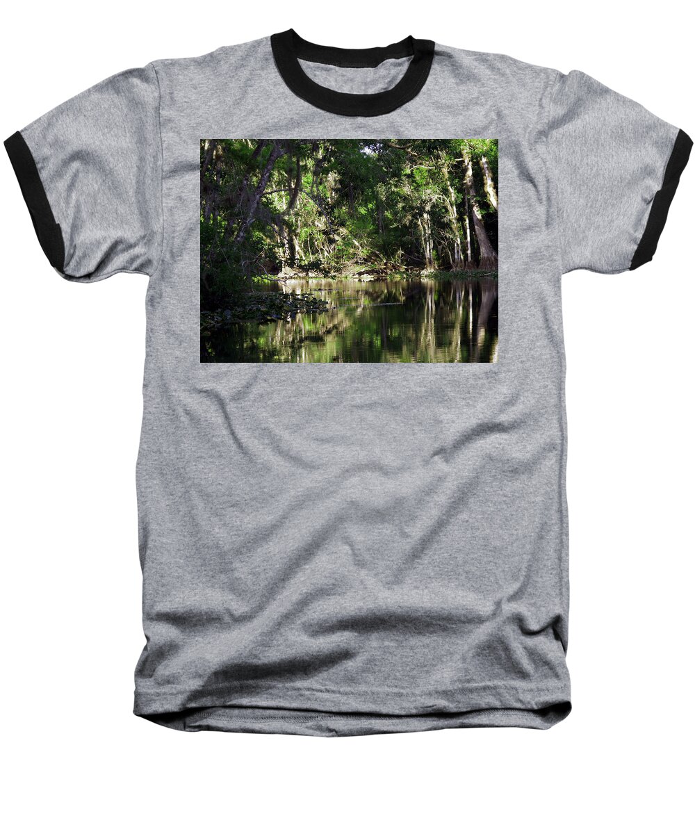 Ocklawaha River Baseball T-Shirt featuring the photograph Up The Lazy River by Bob Johnson