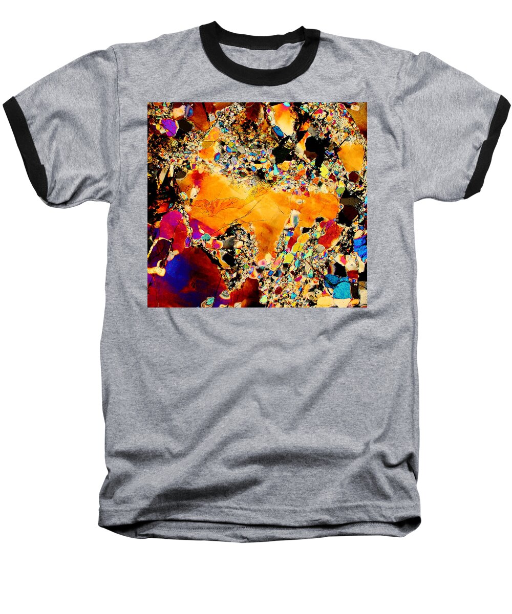Meteorites Baseball T-Shirt featuring the photograph Goldon Nuggets From Space by Hodges Jeffery