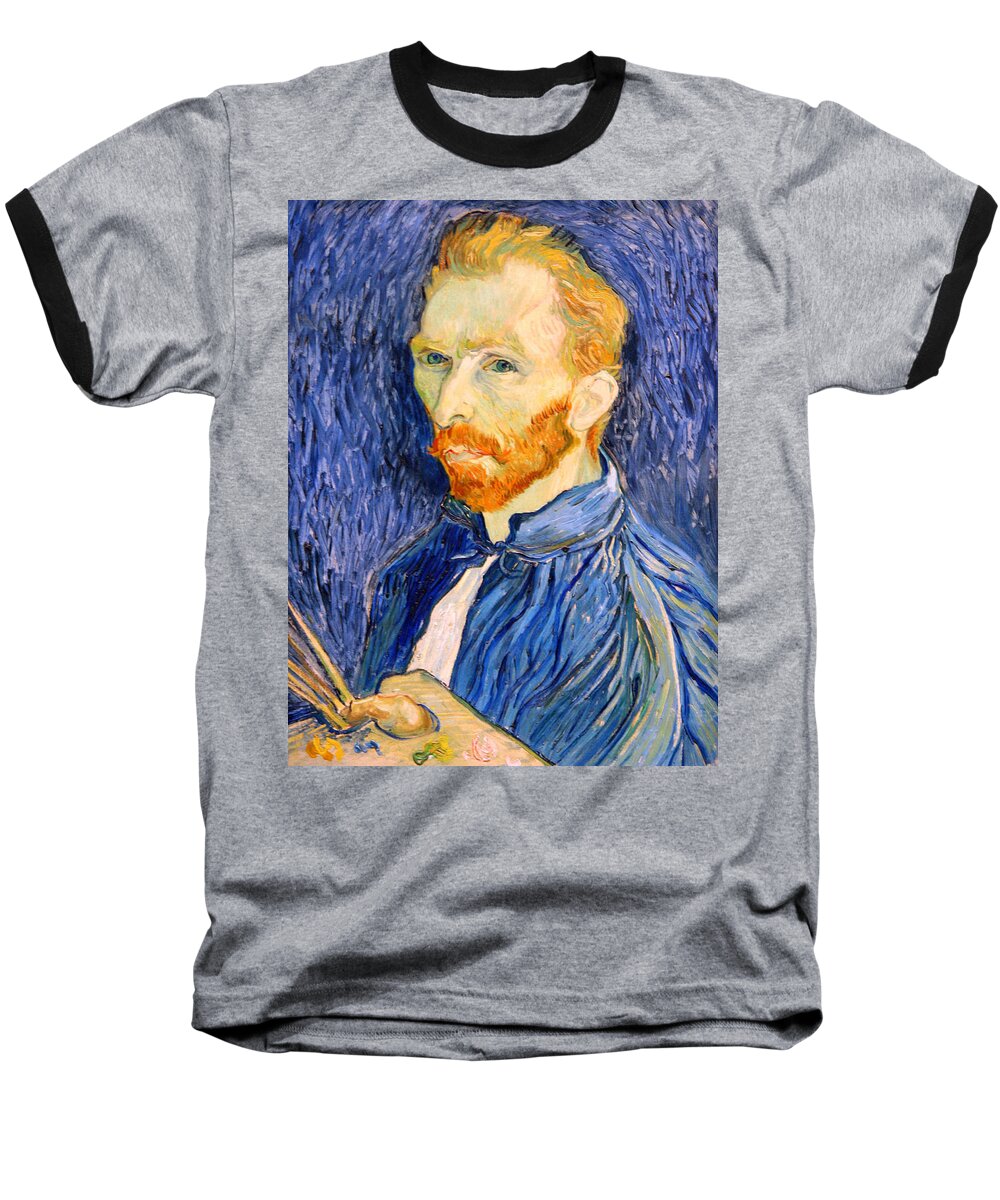 Vincent Van Gogh Baseball T-Shirt featuring the photograph Van Gogh On Van Gogh by Cora Wandel
