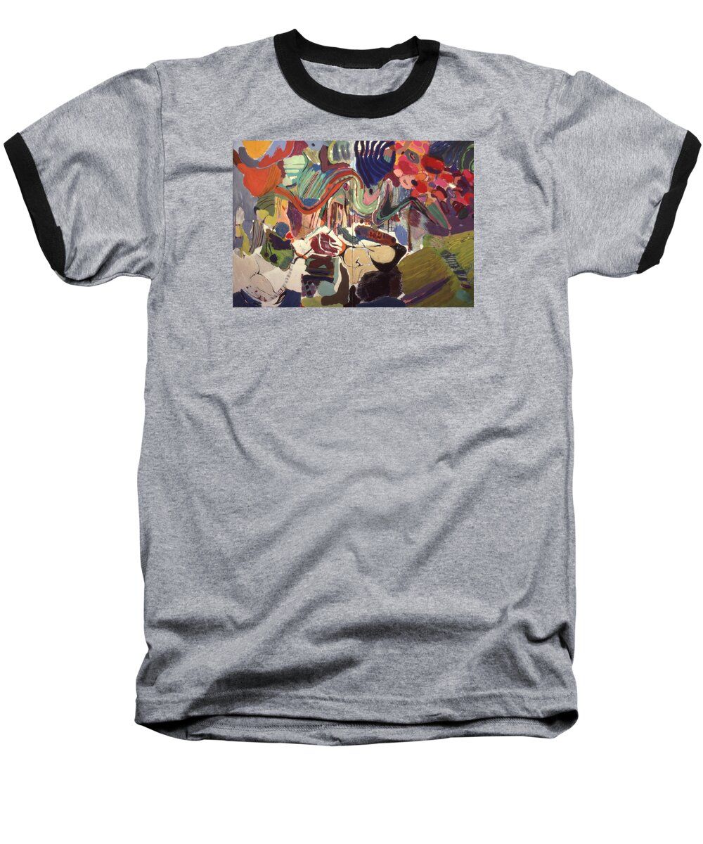 Acrylic Baseball T-Shirt featuring the painting Variations#2 by Richard Baron