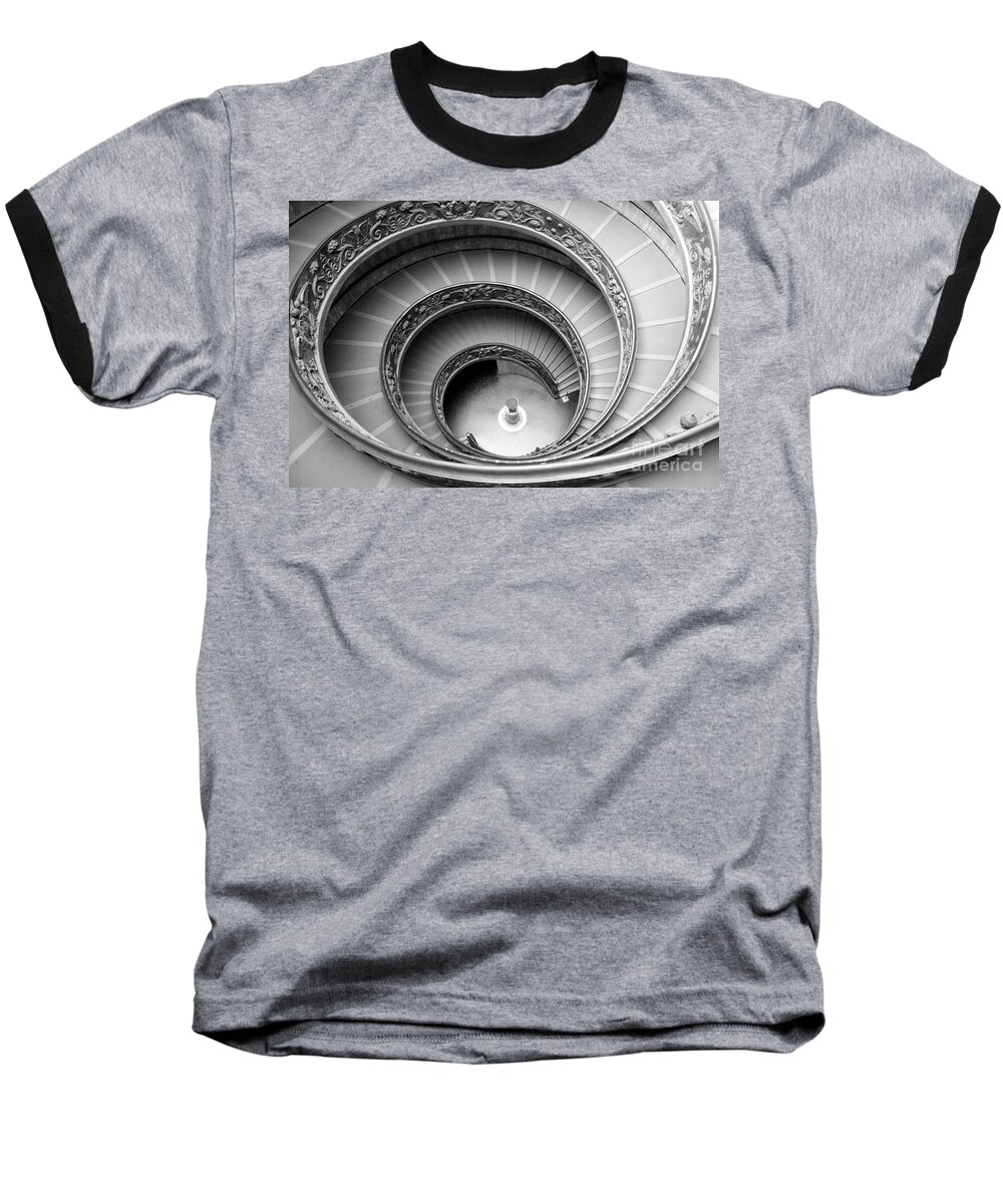 Abstract Baseball T-Shirt featuring the photograph Vatican Spiral by Crystal Nederman