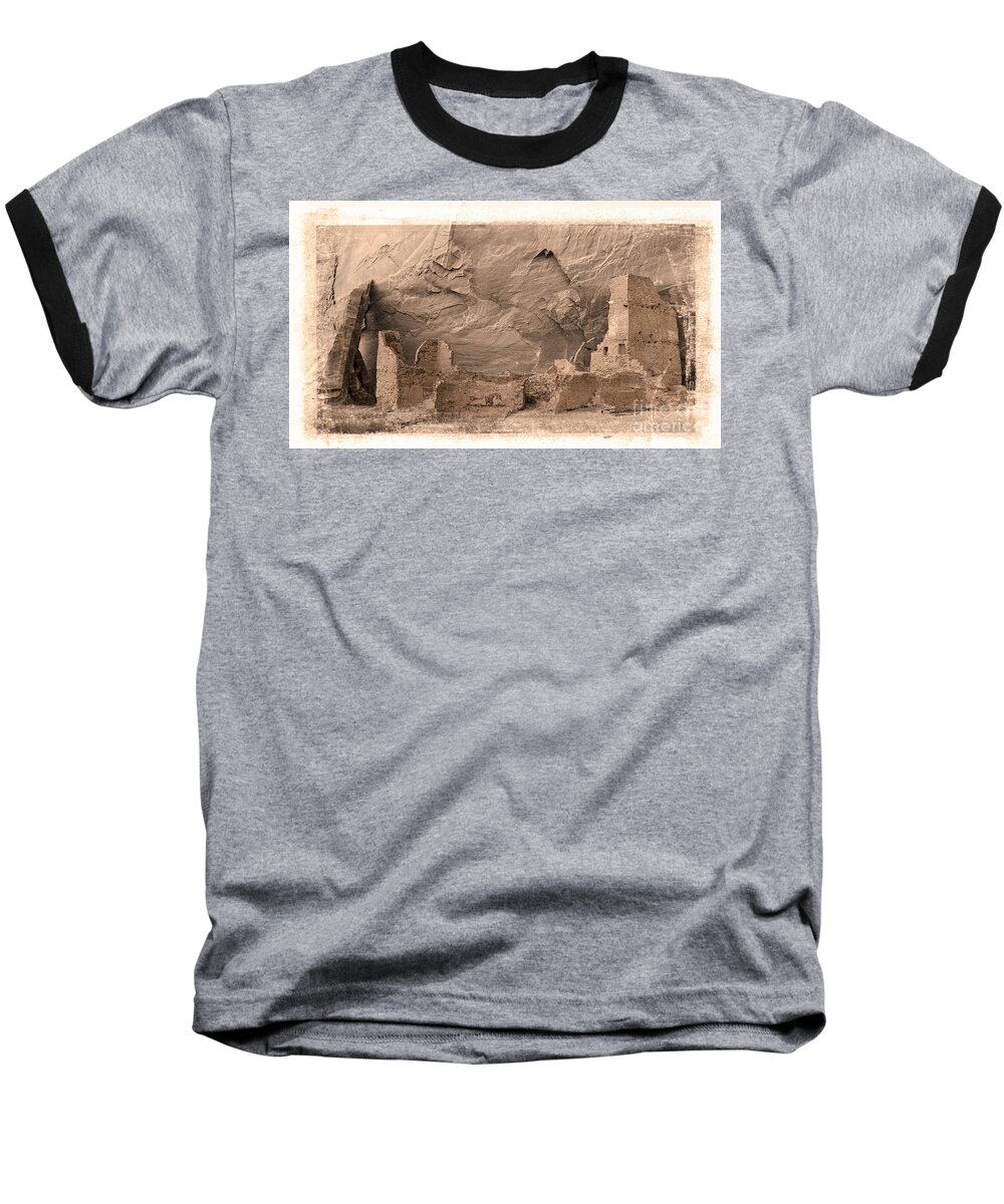 Canyon De Chelly Baseball T-Shirt featuring the photograph Vintage Canyon de Chelly by Jerry Fornarotto