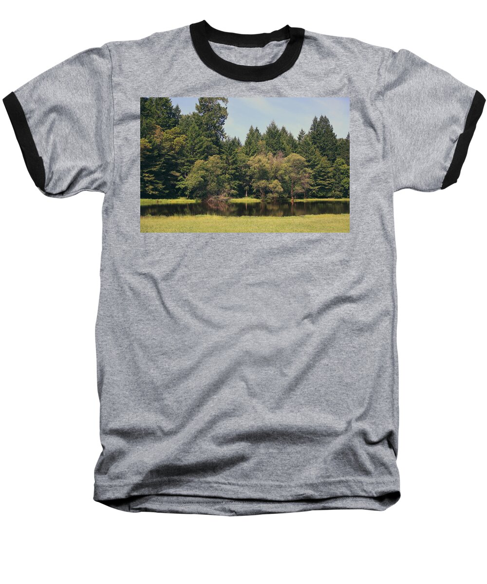 Leggett Baseball T-Shirt featuring the photograph Walking Through the Grass by Laurie Search