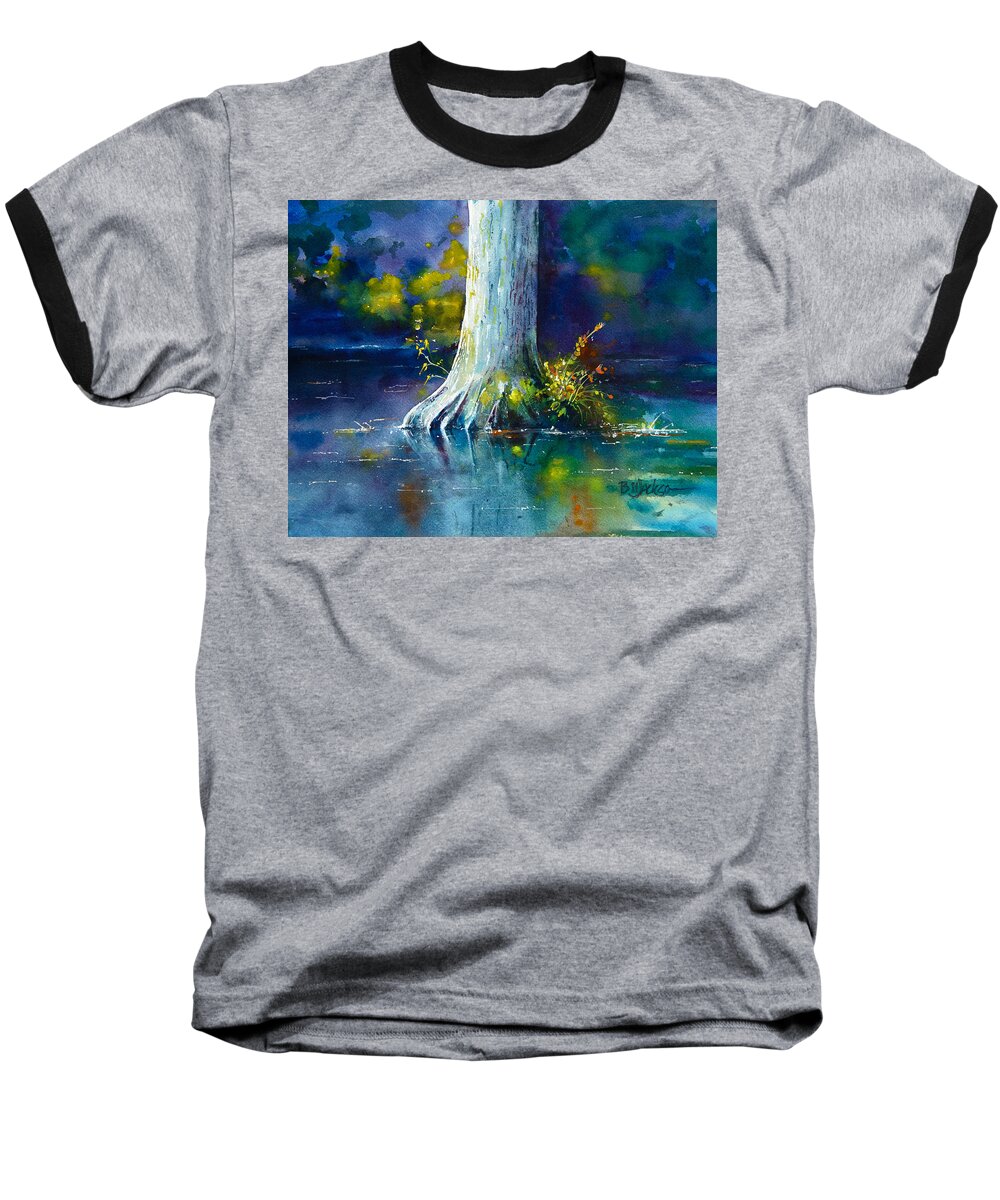 Delta Baseball T-Shirt featuring the painting Wall Doxey 12 by Bill Jackson
