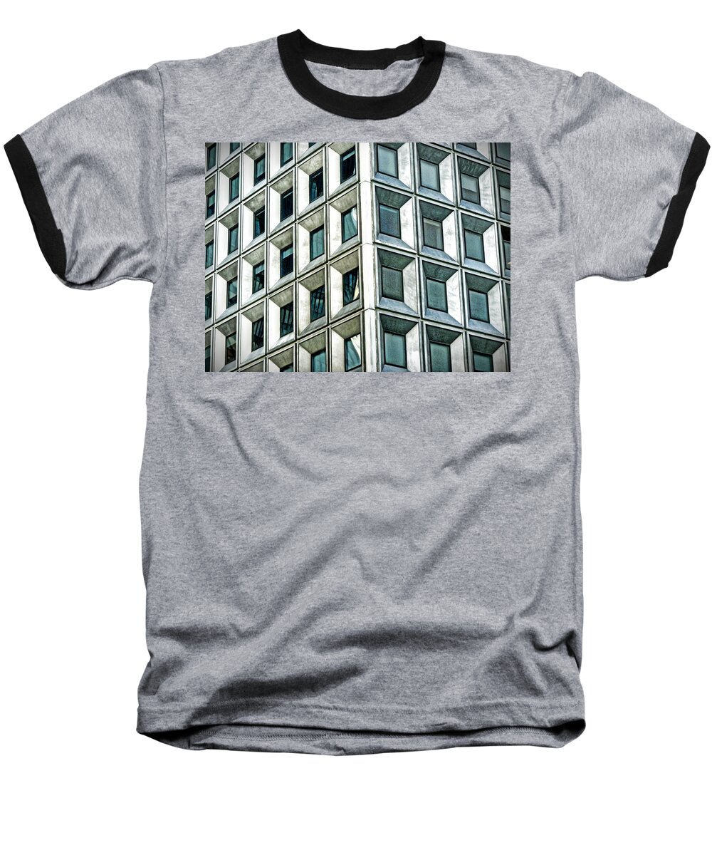 Manhattan Baseball T-Shirt featuring the photograph Wall Street Building by Joan Reese