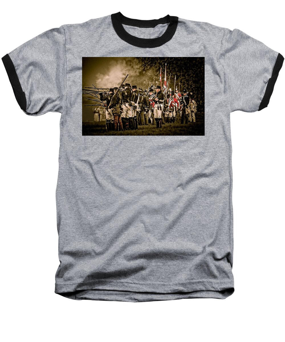 War Baseball T-Shirt featuring the photograph War of 1812 by Bianca Nadeau