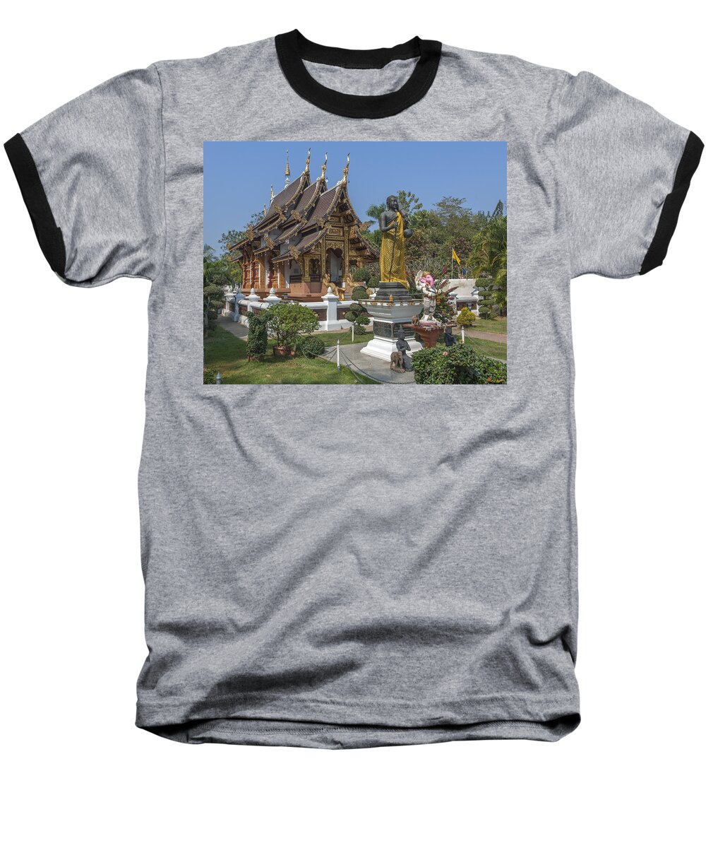 Scenic Baseball T-Shirt featuring the photograph Wat Chedi Liem Phra Ubosot DTHCM0831 by Gerry Gantt