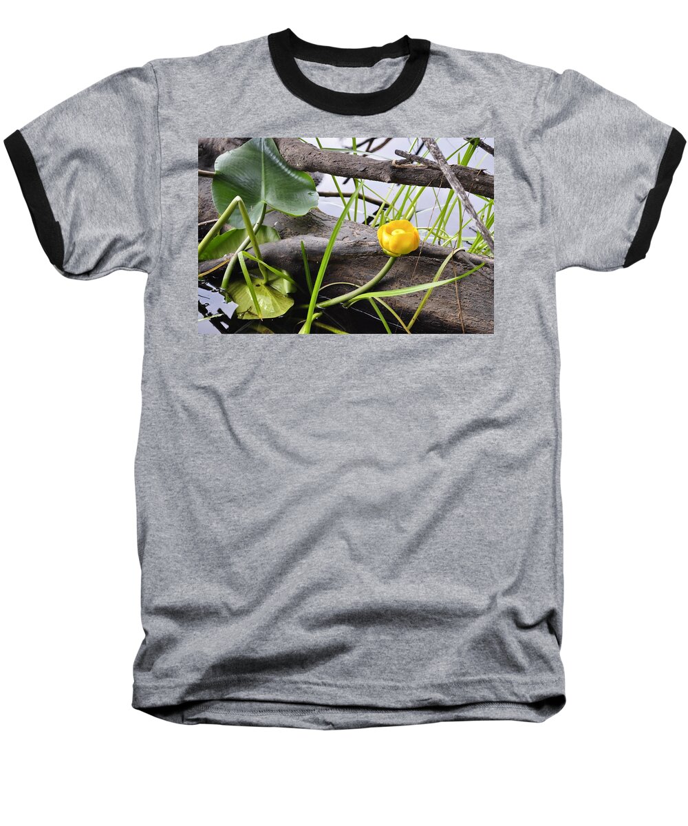 Lily Baseball T-Shirt featuring the photograph Water Lily by Cathy Mahnke