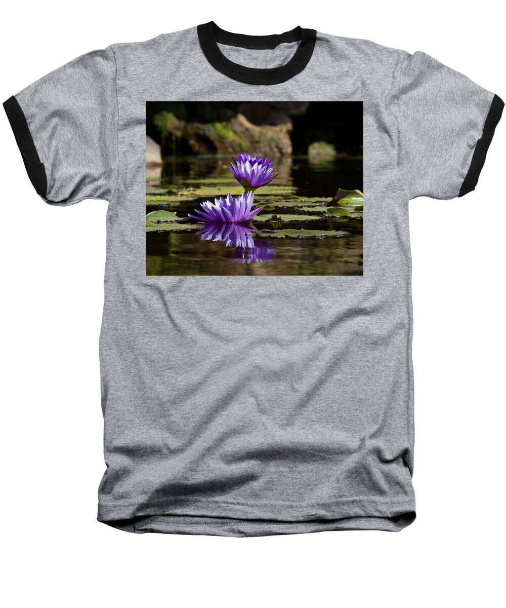 Flower Baseball T-Shirt featuring the photograph Water Lily by Debby Richards