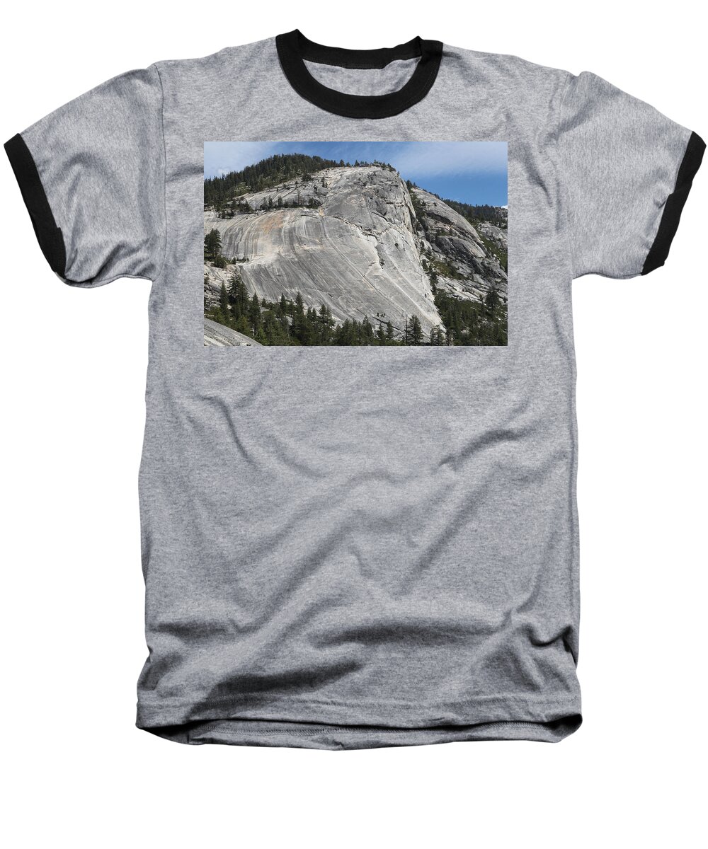 Granite Rocks Baseball T-Shirt featuring the photograph Water Marks by Diane Bohna