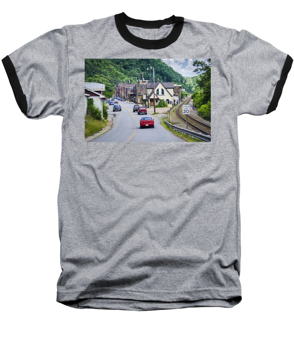 Roads Baseball T-Shirt featuring the photograph Welcome To Marshall by Carolyn Marshall