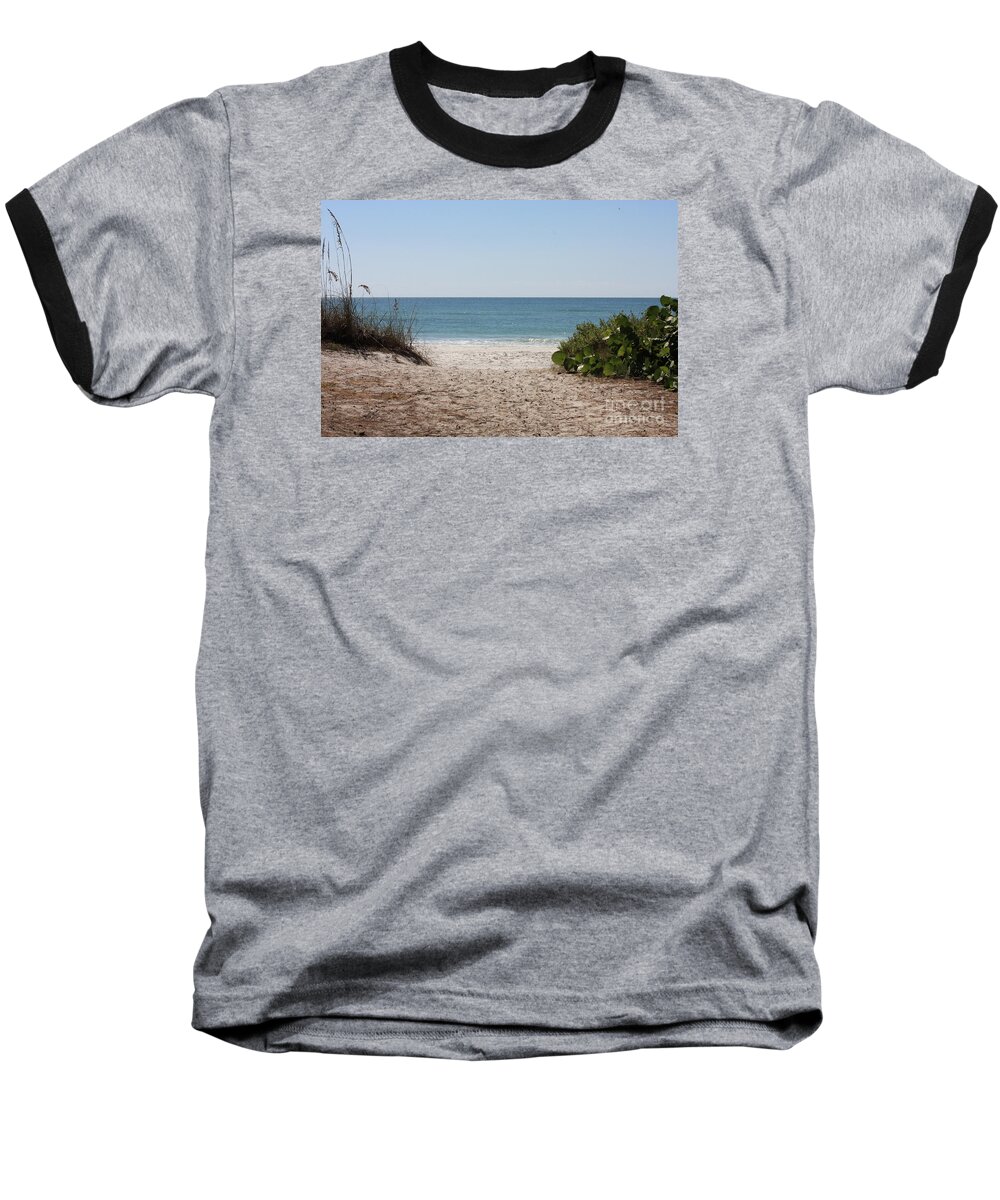 Beach Baseball T-Shirt featuring the photograph Welcome to the Beach by Carol Groenen