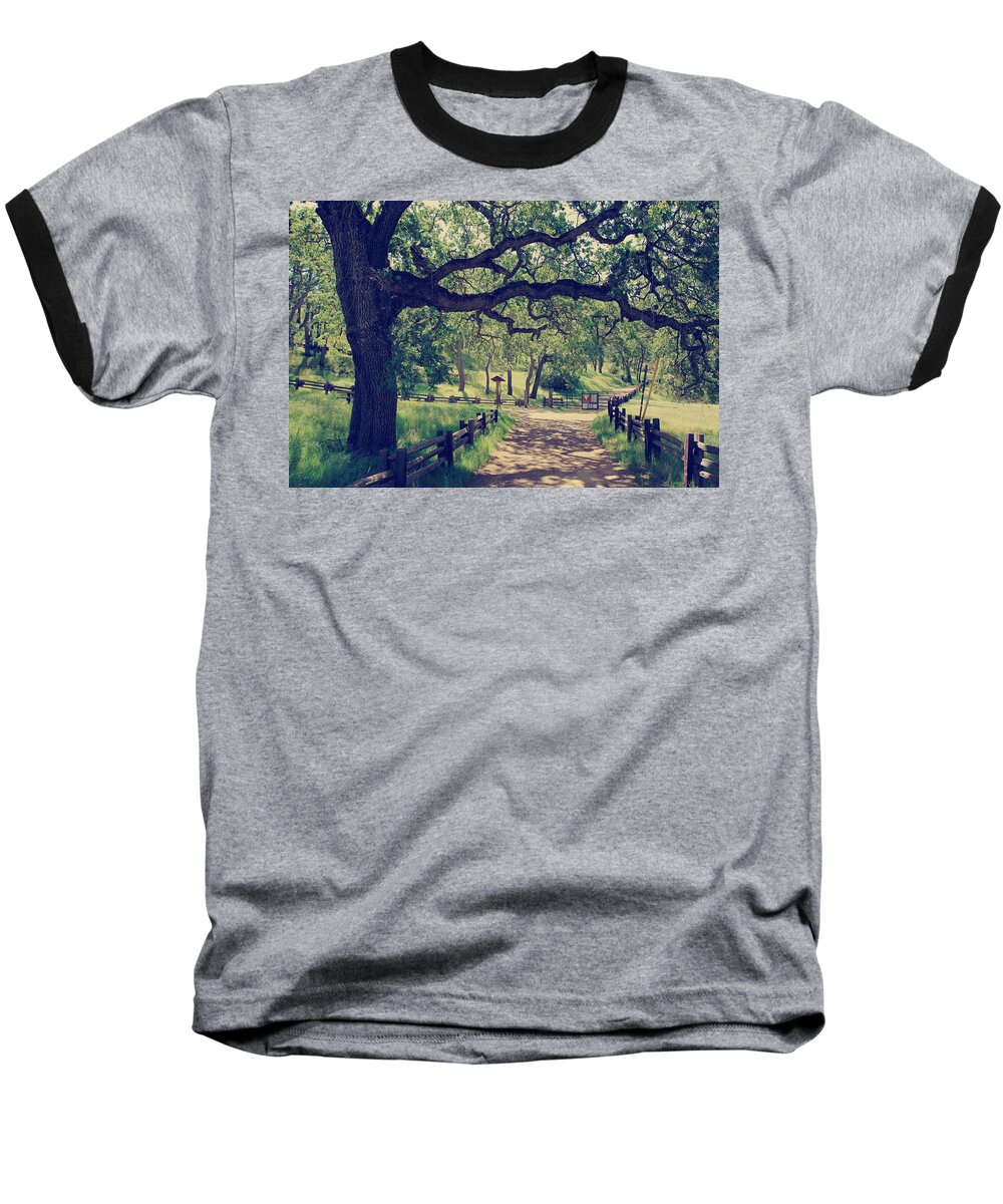 Mt. Diablo State Park Baseball T-Shirt featuring the photograph Welcoming by Laurie Search