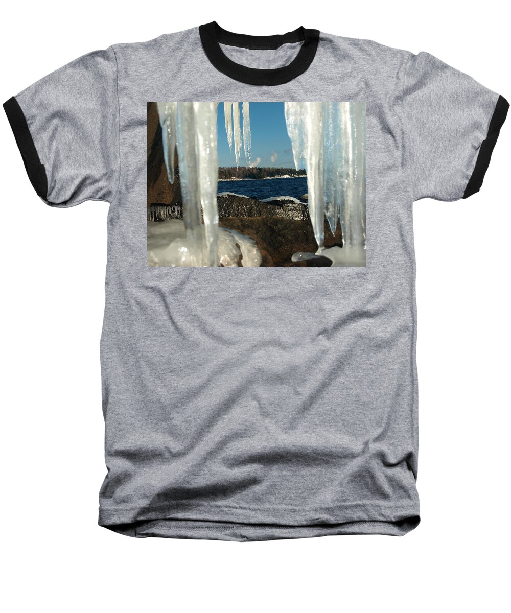 Peterson Nature Photography Baseball T-Shirt featuring the photograph Window into Minnesota by James Peterson
