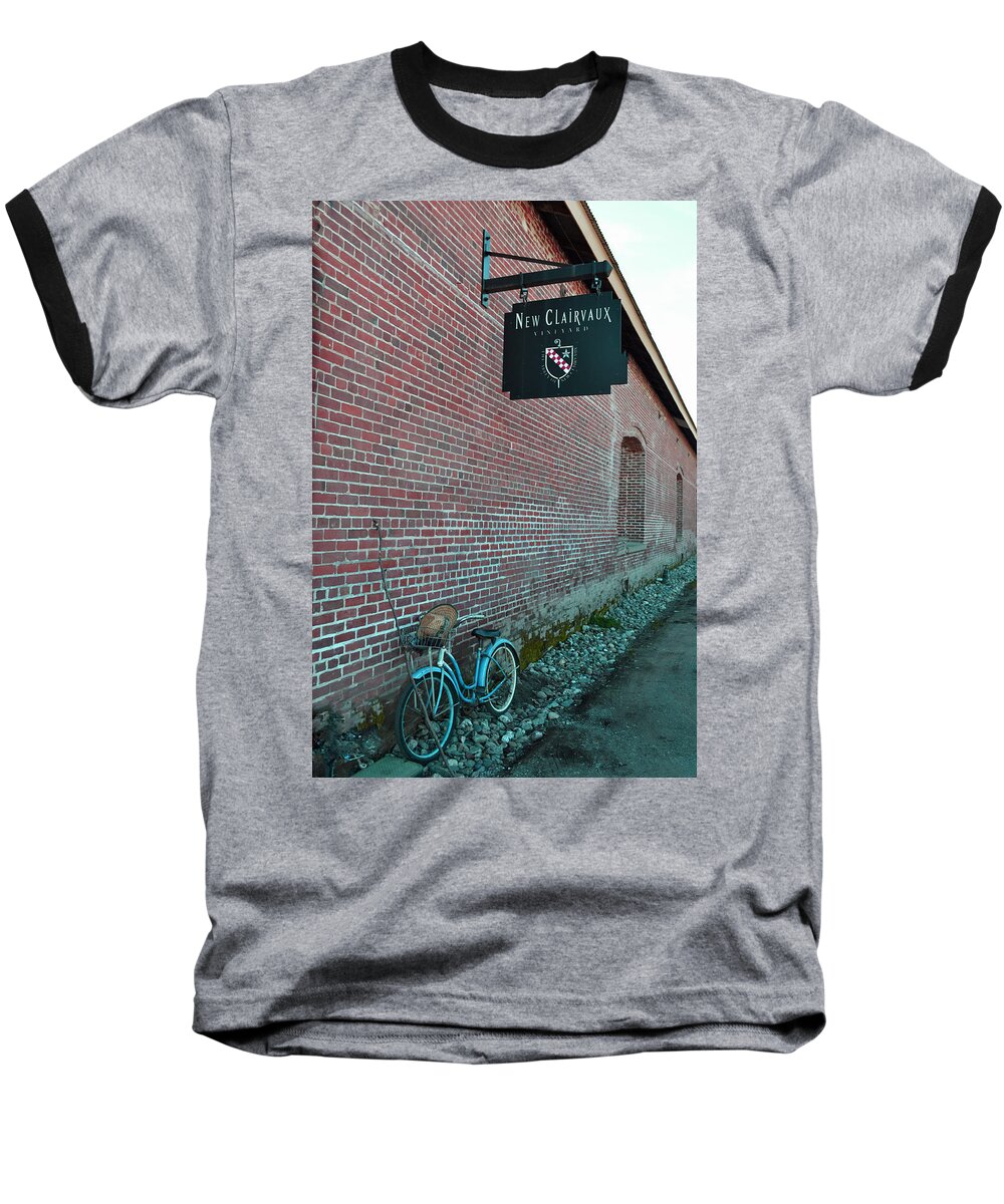 Monk Baseball T-Shirt featuring the photograph Wine Break by Holly Blunkall