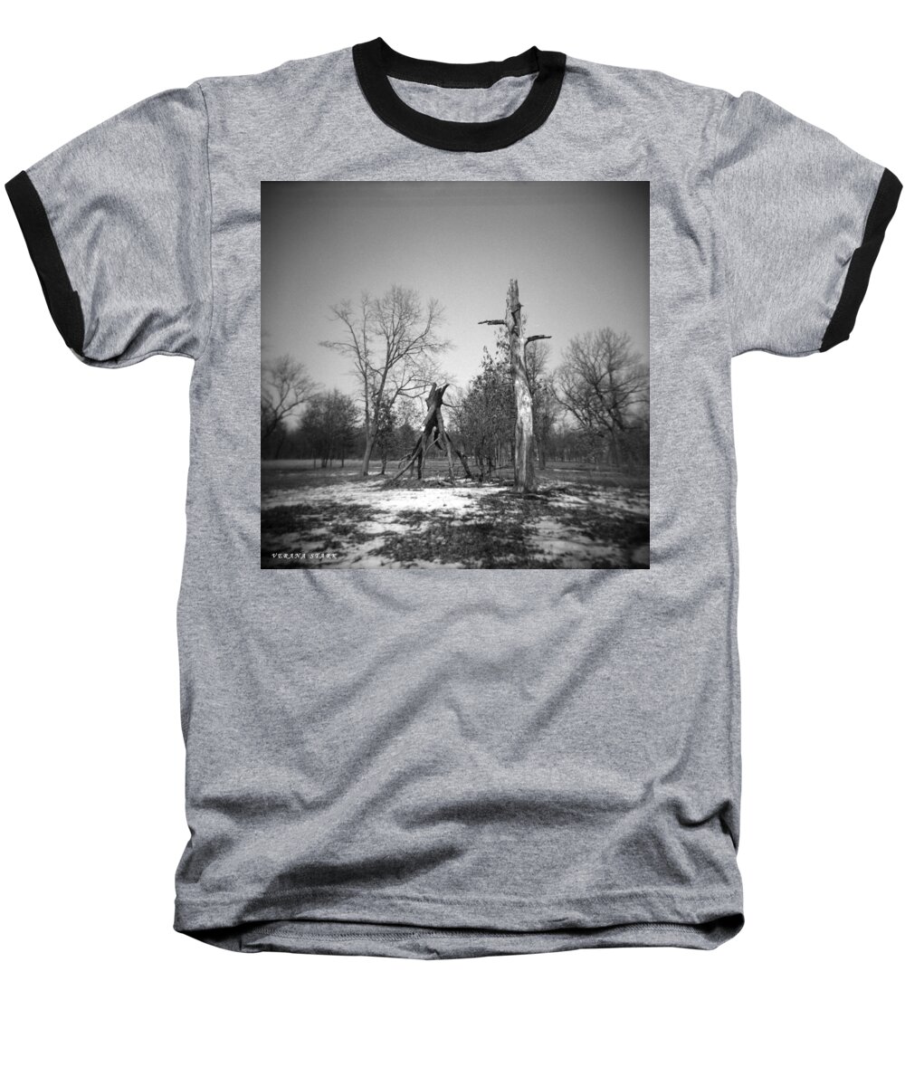 Trees Baseball T-Shirt featuring the photograph Winter Forest Series 4 by Verana Stark