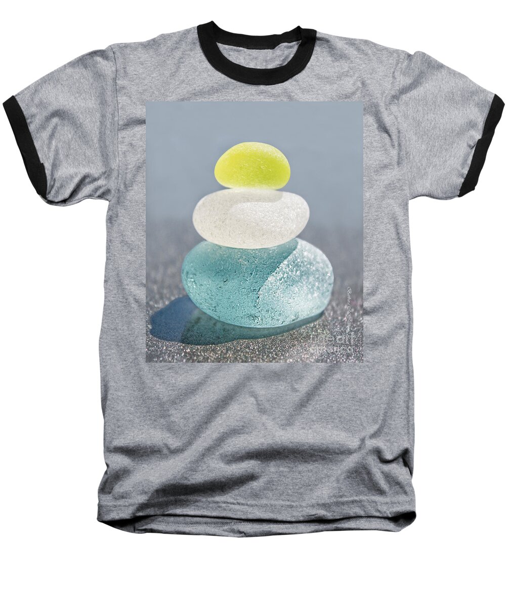 Seaglass Baseball T-Shirt featuring the photograph With A Twist by Barbara McMahon