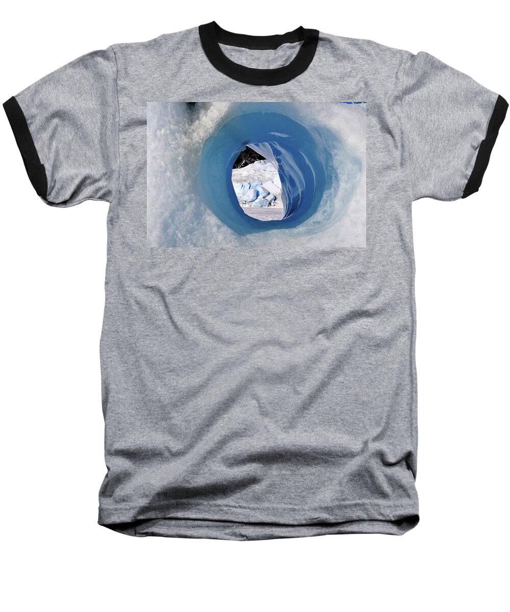 Ice Baseball T-Shirt featuring the photograph Wormhole 2 by Cathy Mahnke