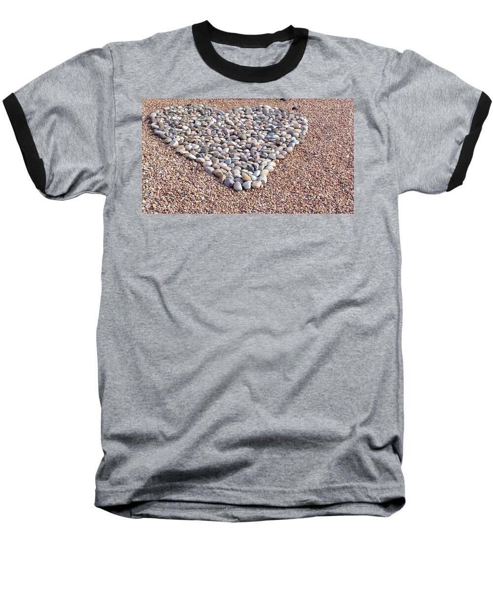 Rock Baseball T-Shirt featuring the photograph Xeriscape Heart by Claudia Goodell