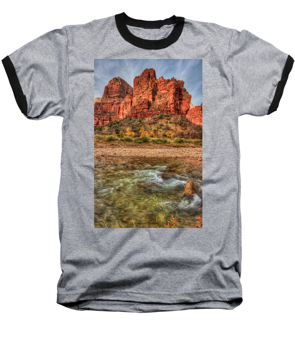 Zion Baseball T-Shirt featuring the photograph Zion Beauty by Beth Sargent