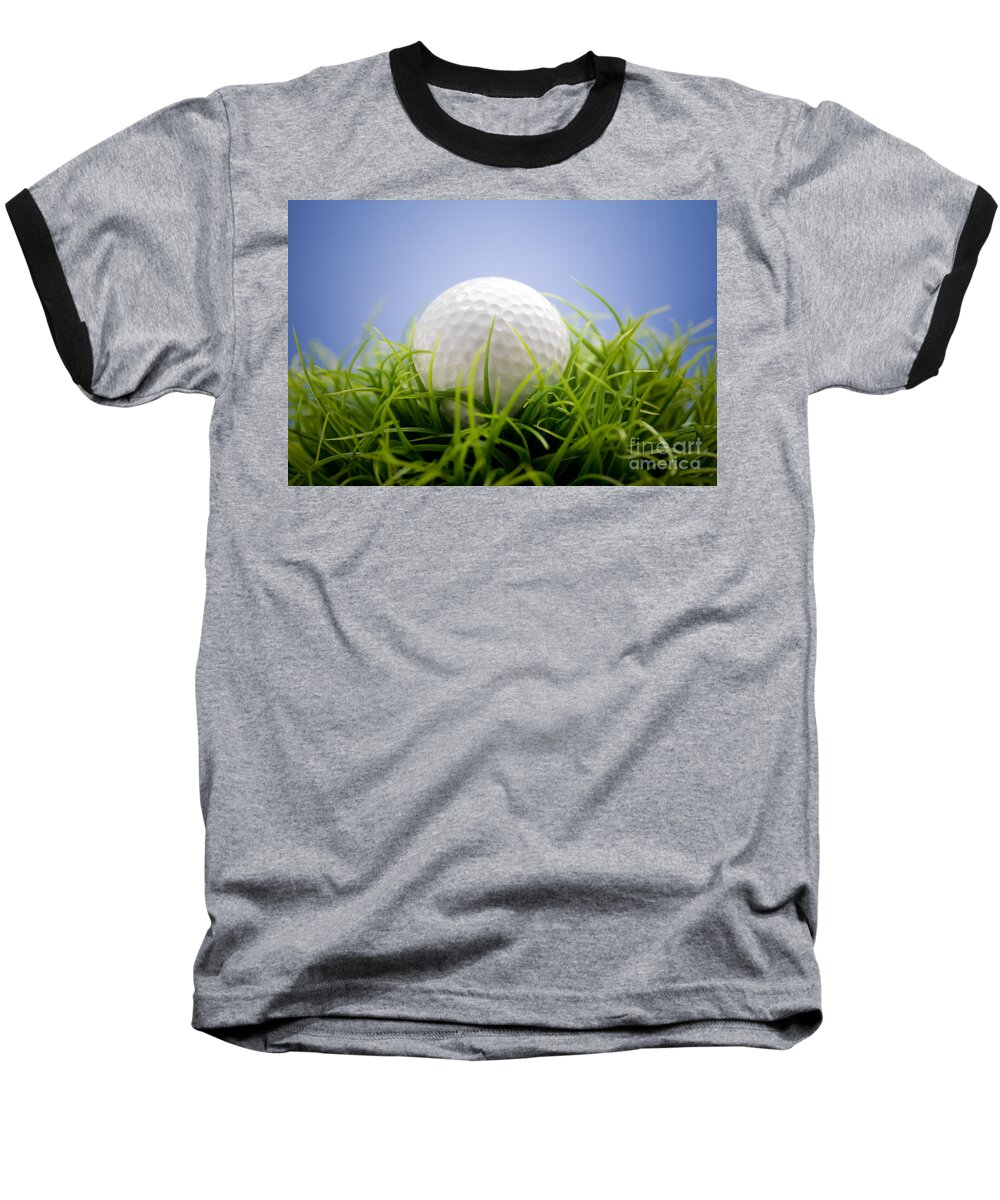 Activity Baseball T-Shirt featuring the photograph Golfball #1 by Kati Finell