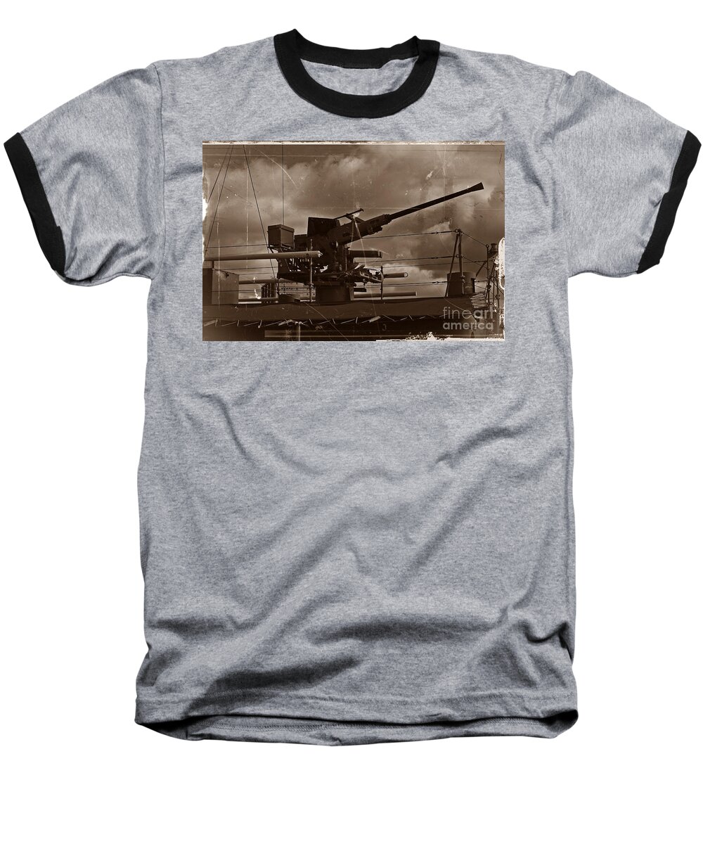 Australia Baseball T-Shirt featuring the photograph HMAS Castlemaine 5 #1 by Blair Stuart